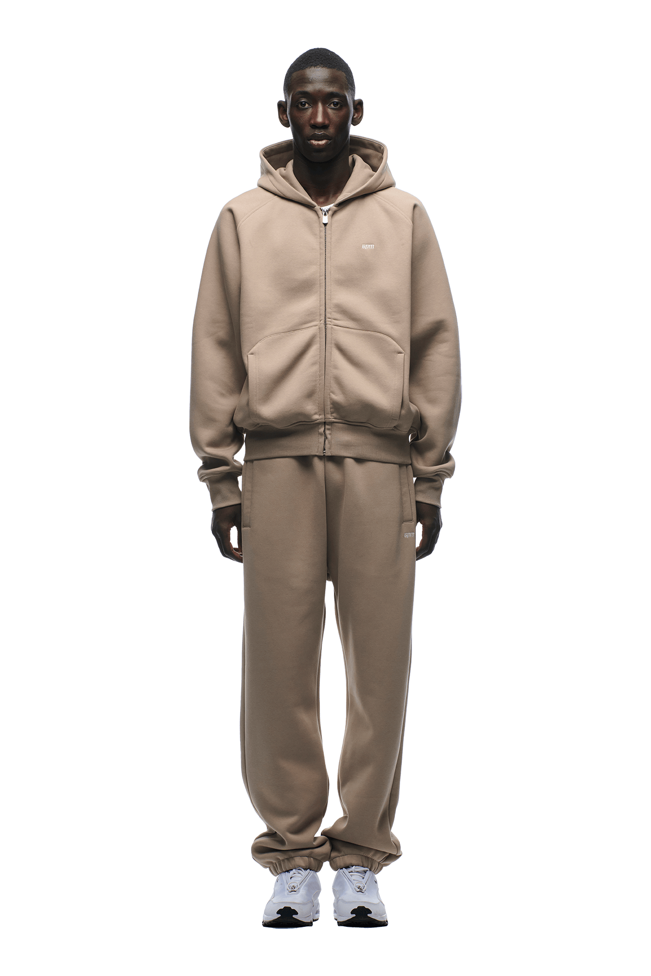 ZIP HOODIE MOCCA CREAM