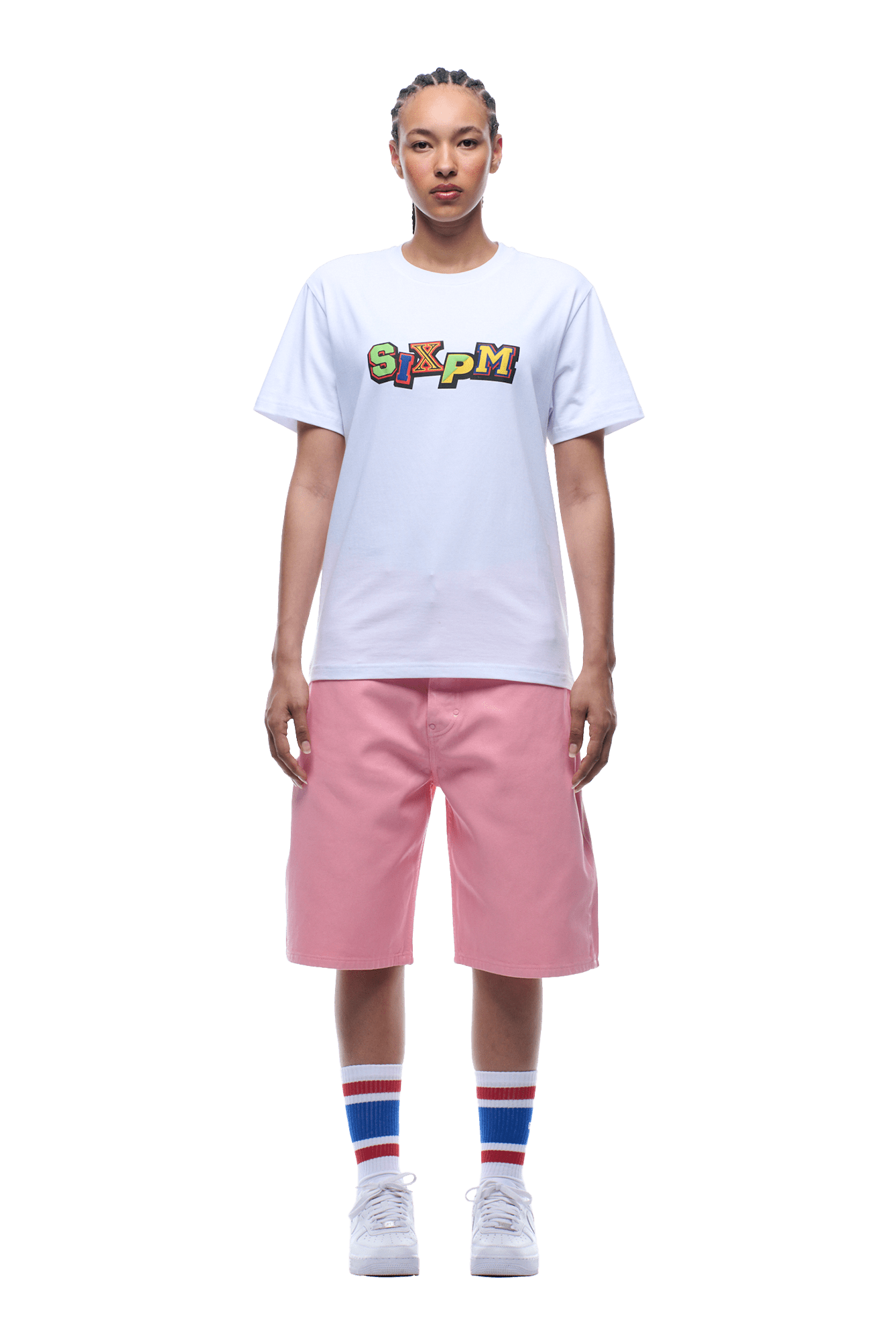 MULTI FONT TEE WHITE