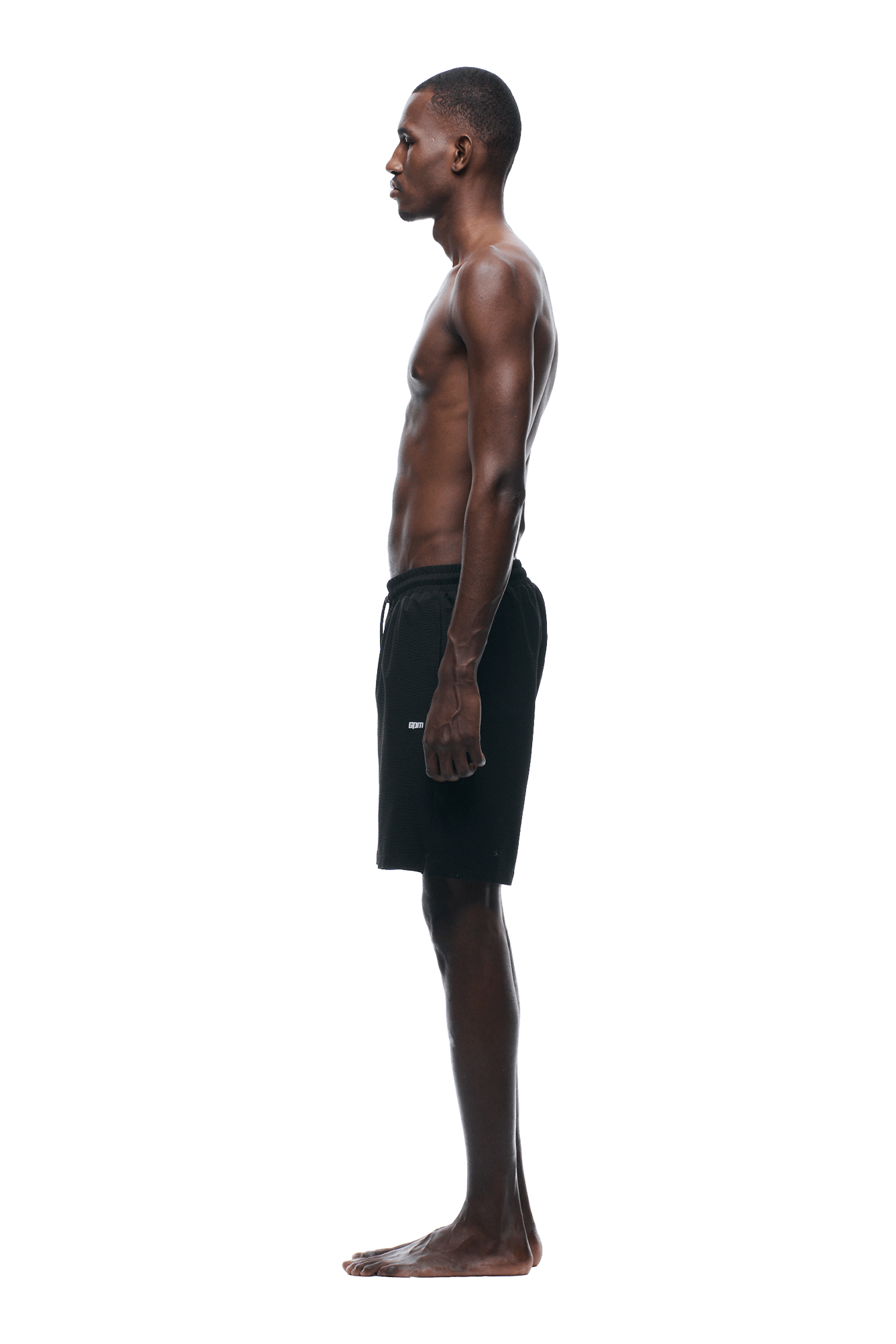 SEERSUCKER SWIM SHORTS BLACK