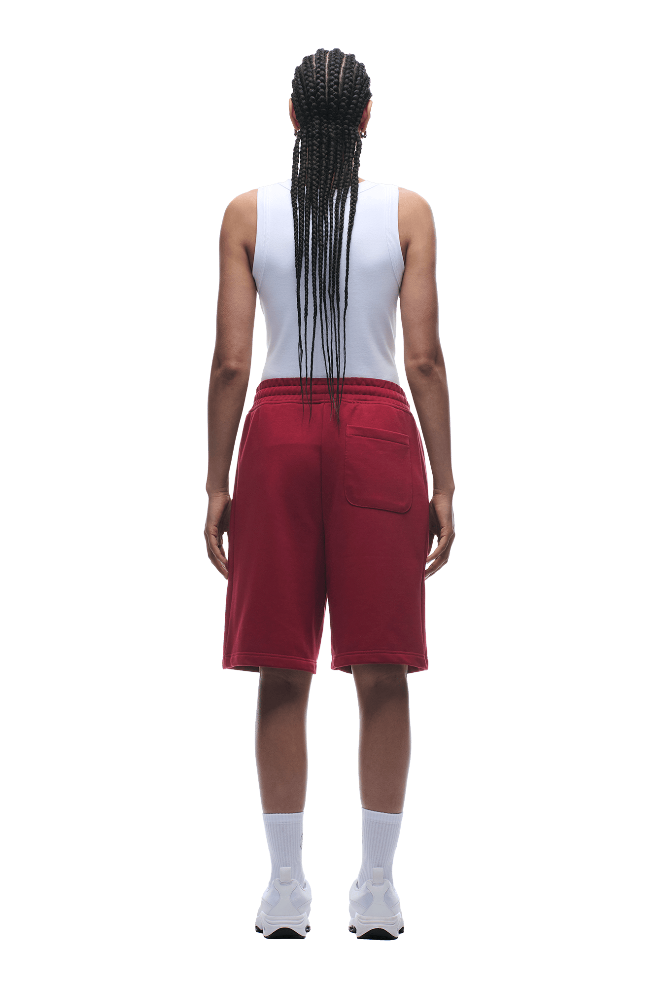 6PM+ SHORTS WINE RED
