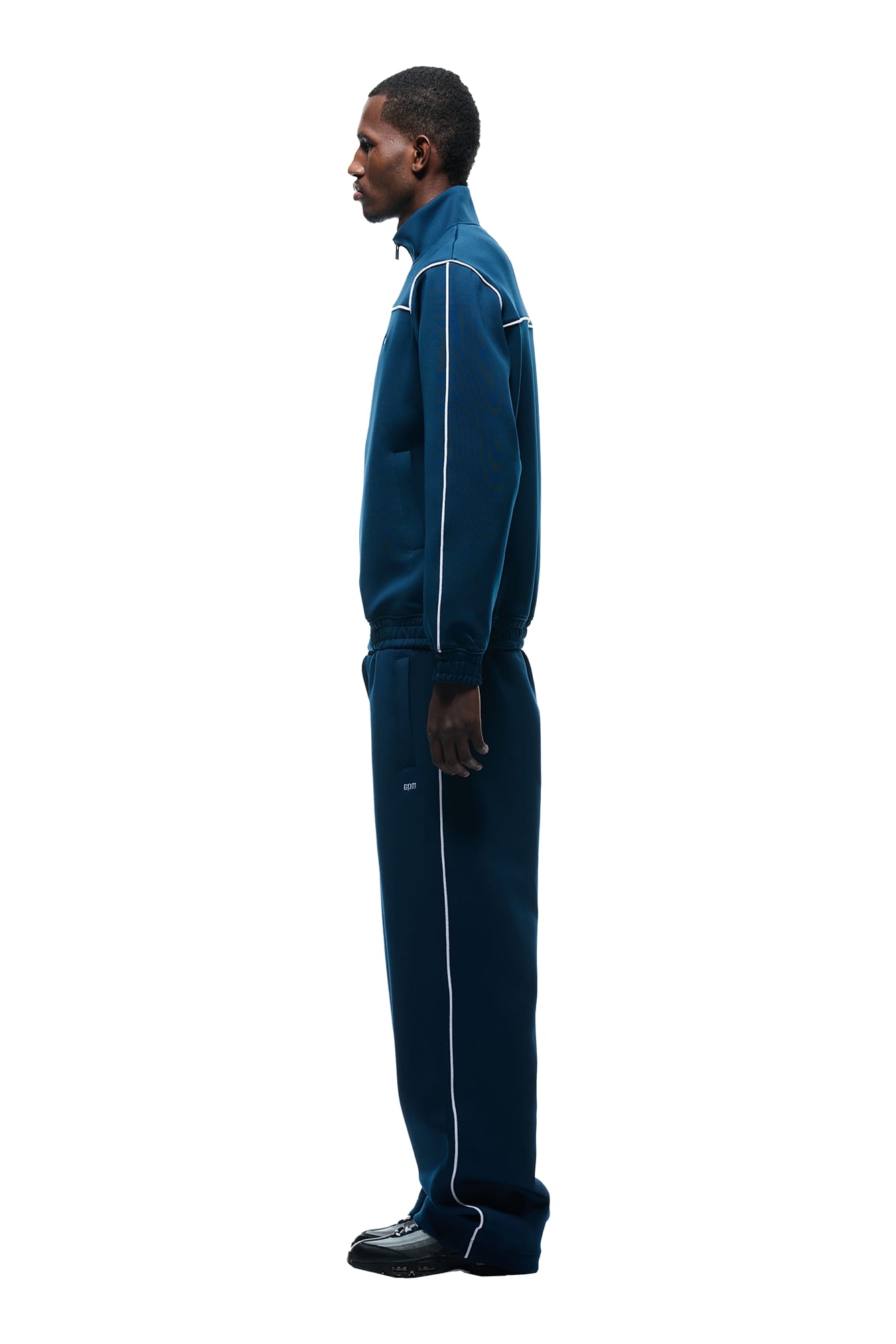NEOPRENE TRACK JACKET NAVY