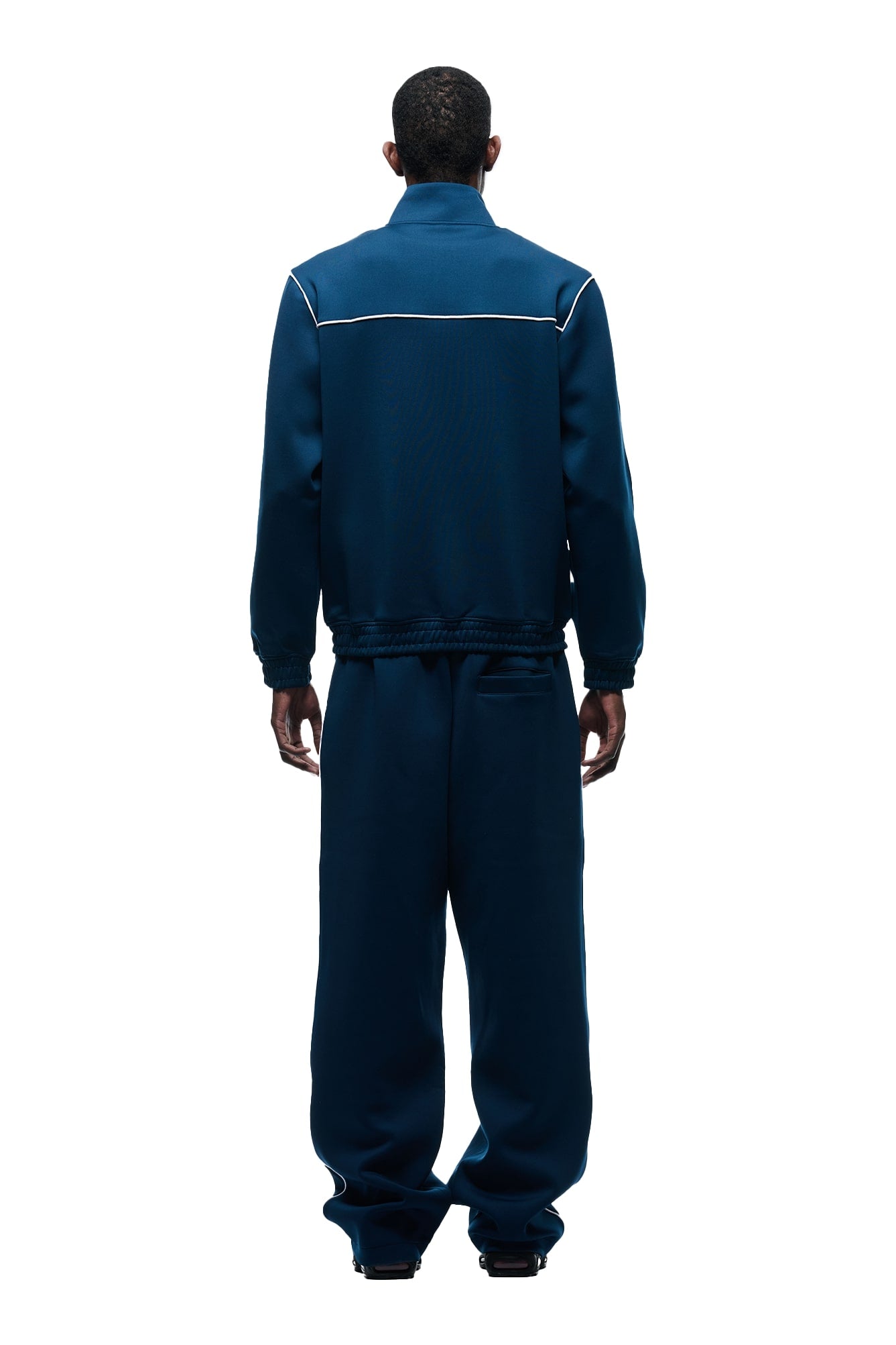 NEOPRENE TRACK JACKET NAVY