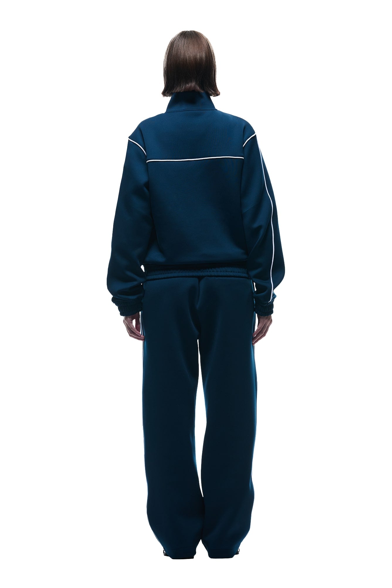 NEOPRENE TRACK JACKET NAVY