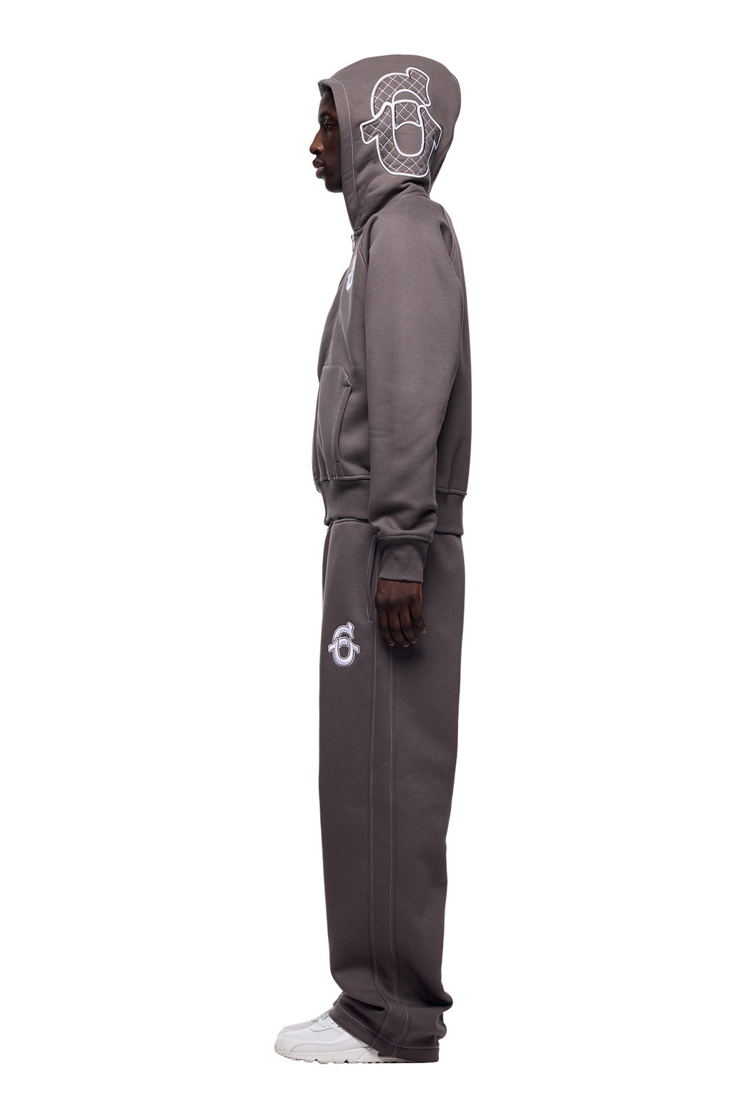 Icons Zip Hoodie Ash Grey | 6PM® x True Religion®