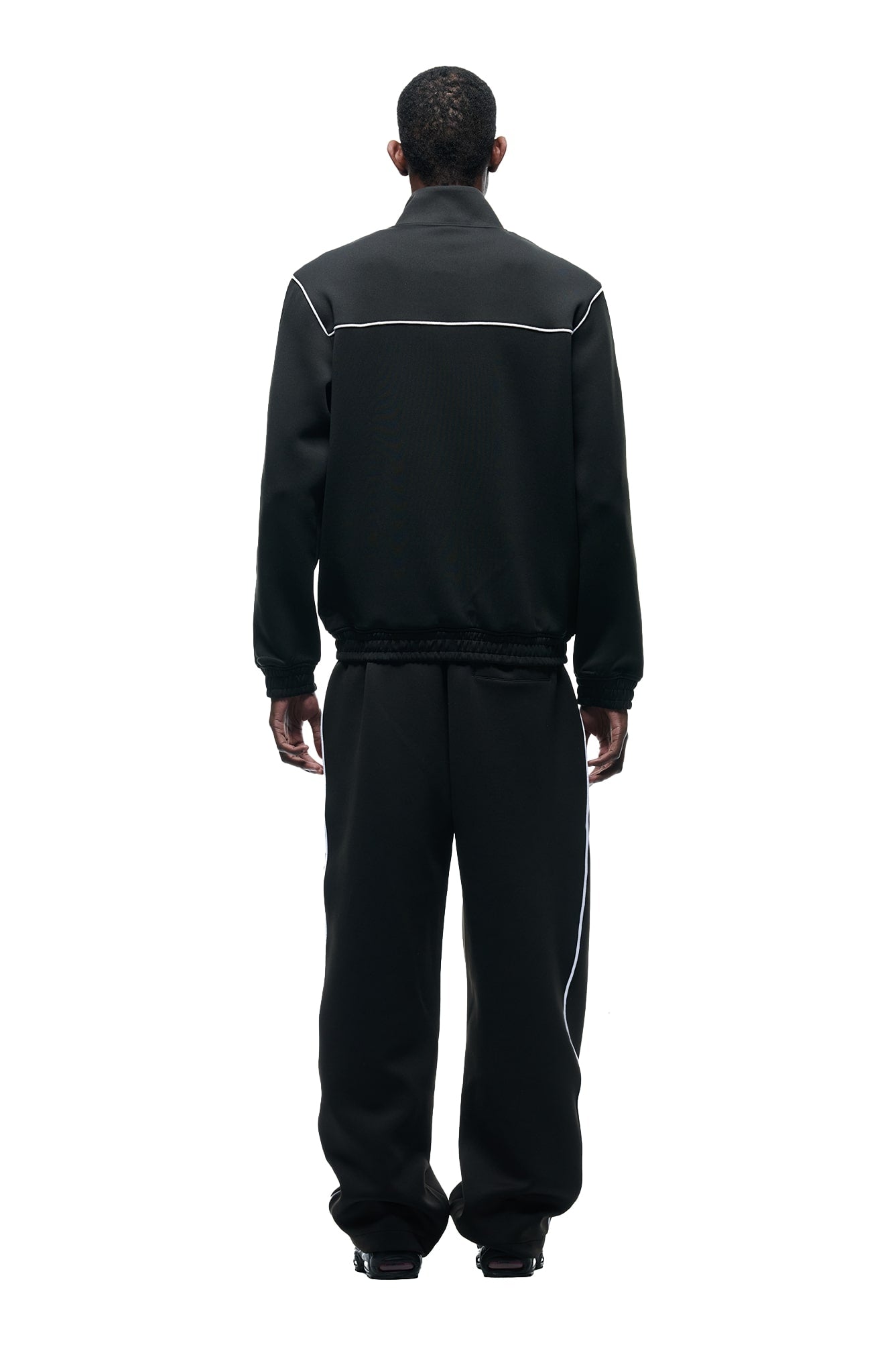 NEOPRENE TRACK JACKET BLACK