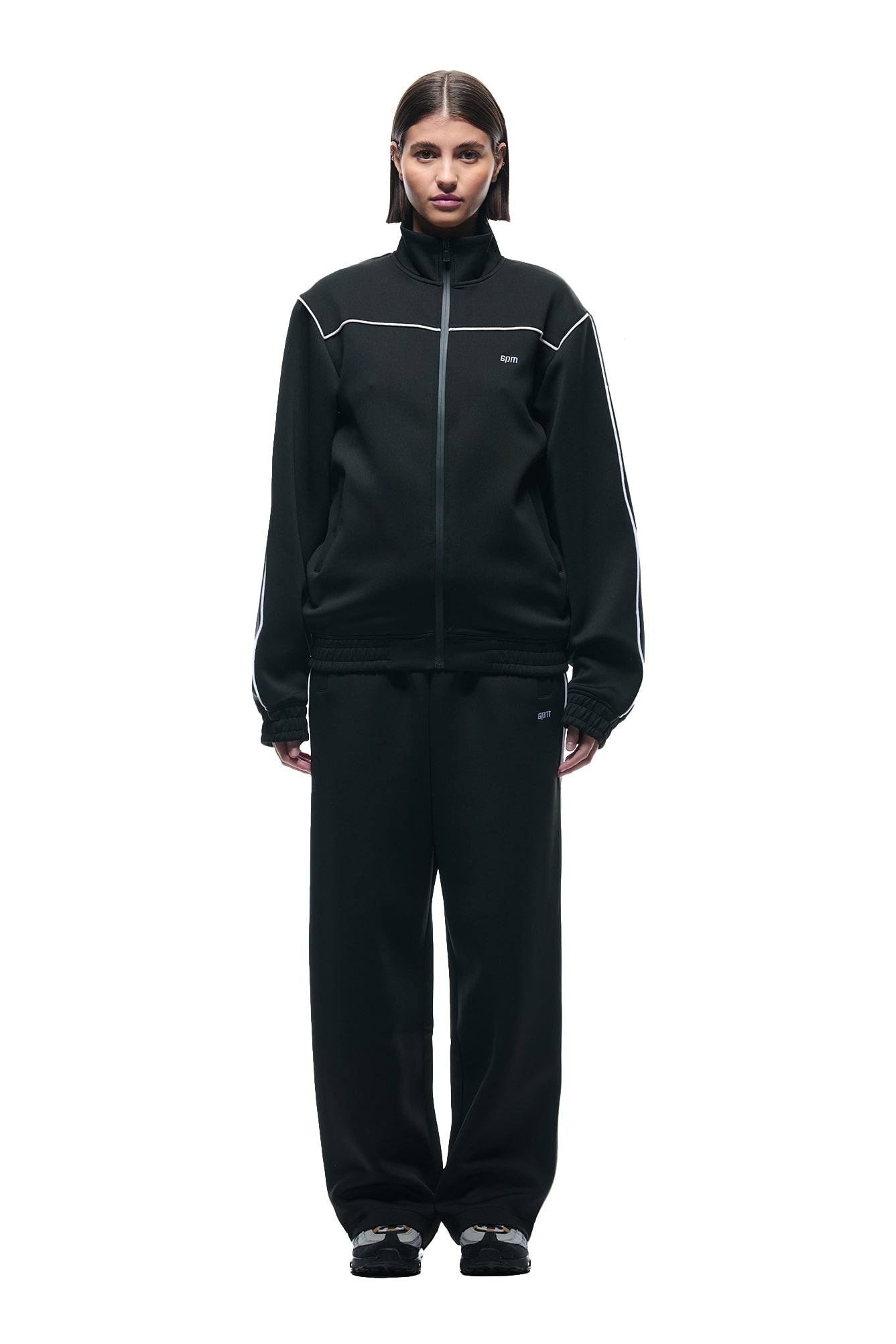 NEOPRENE TRACK JACKET BLACK