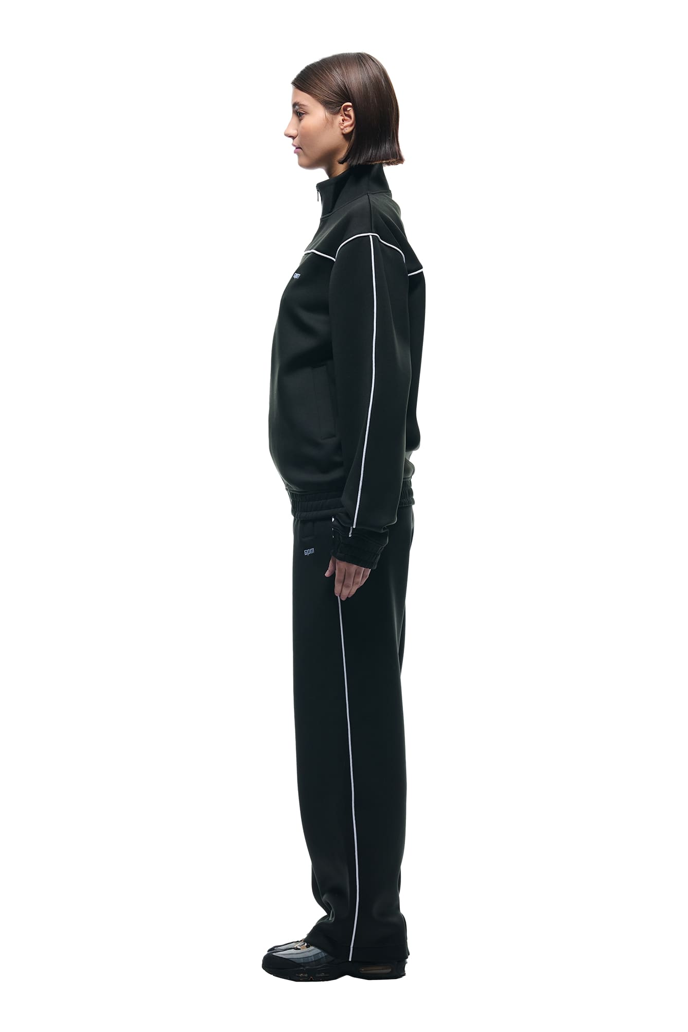 NEOPRENE TRACK JACKET BLACK