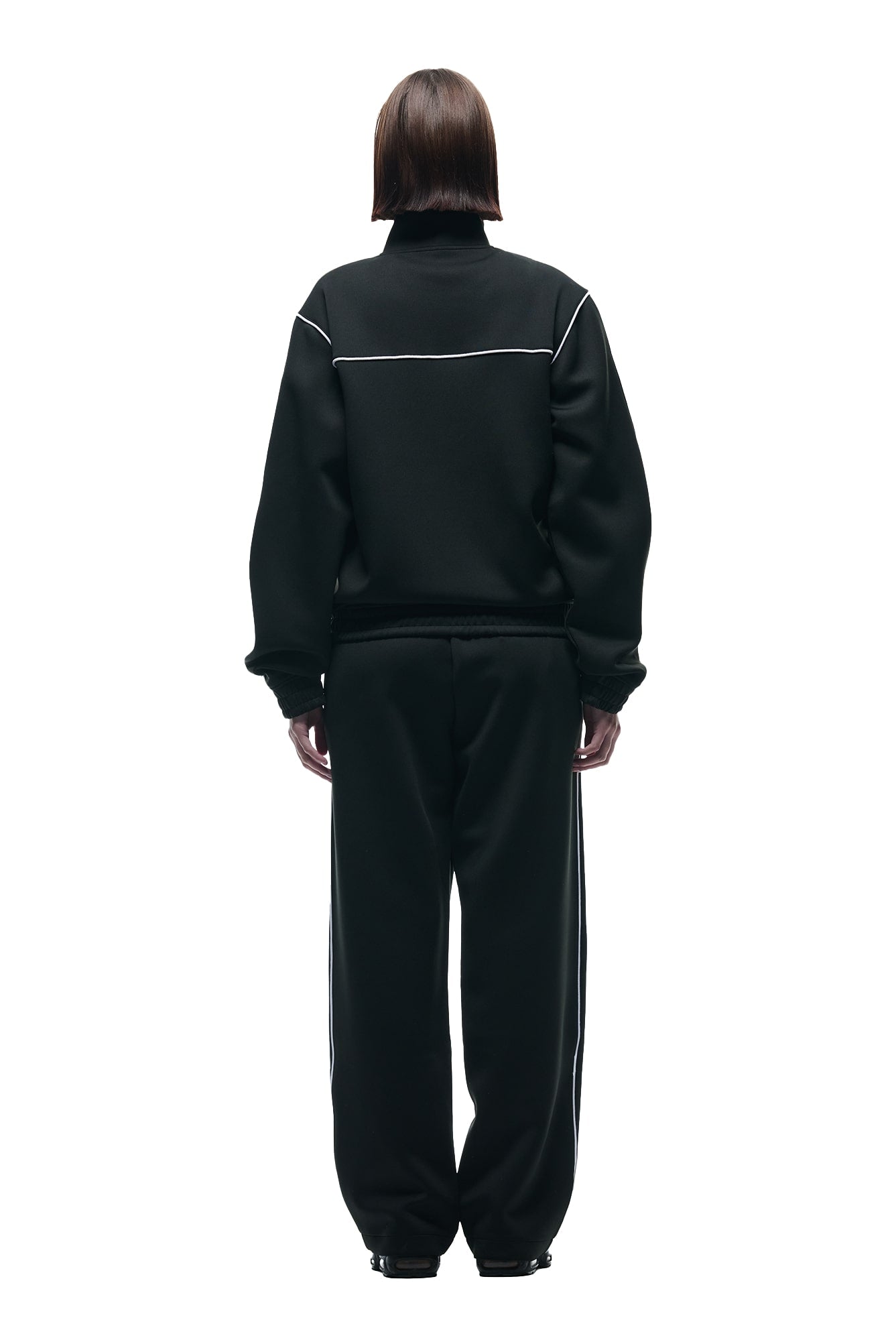 NEOPRENE TRACK JACKET BLACK