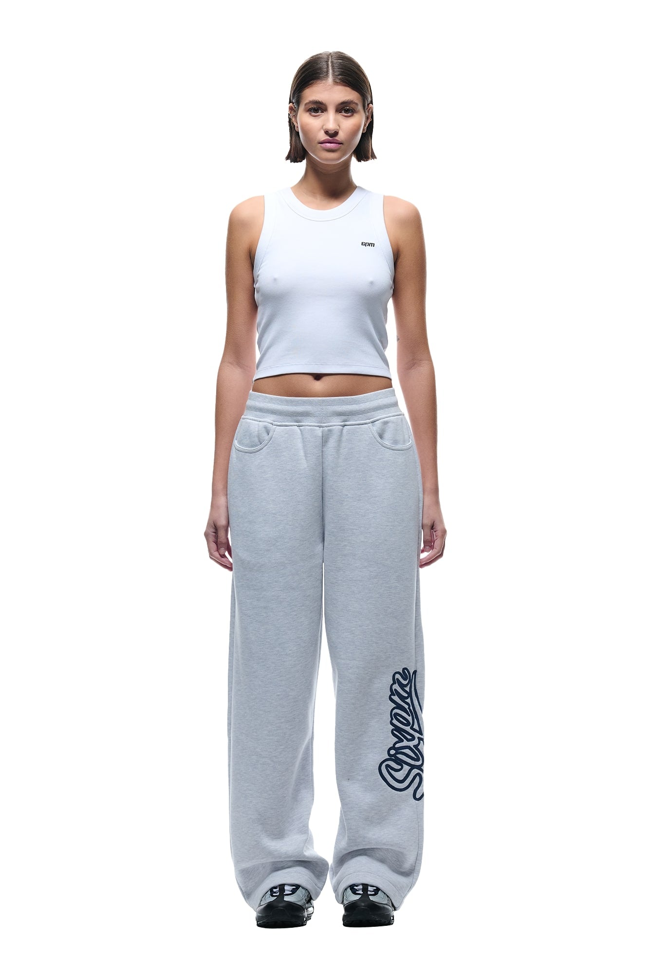 WAVE LOGO OPEN LEG LIGHT GREY