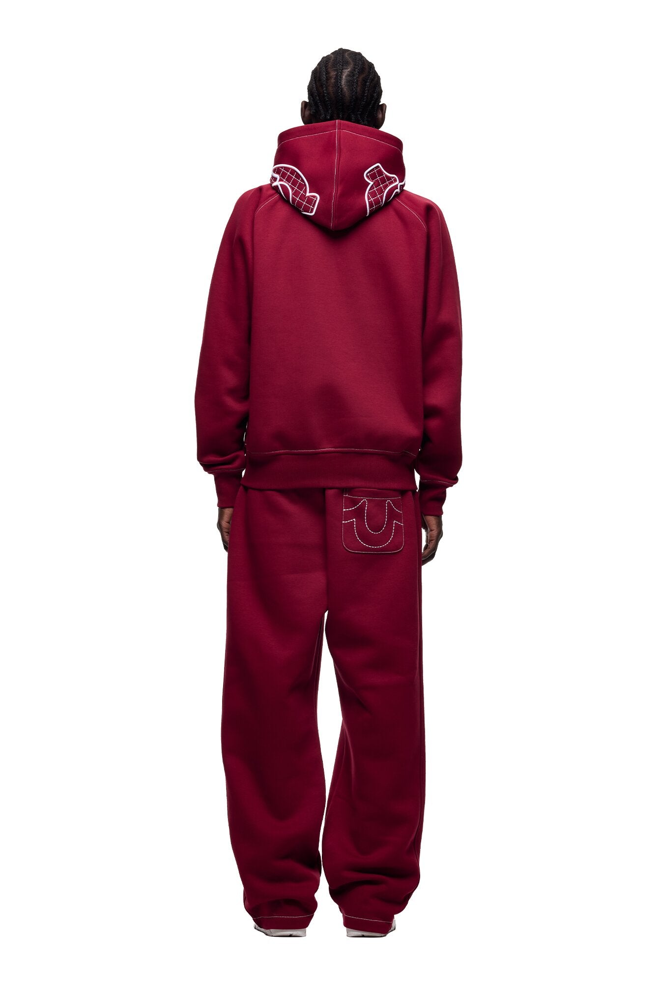 ICONS HOODIE BURNED RED