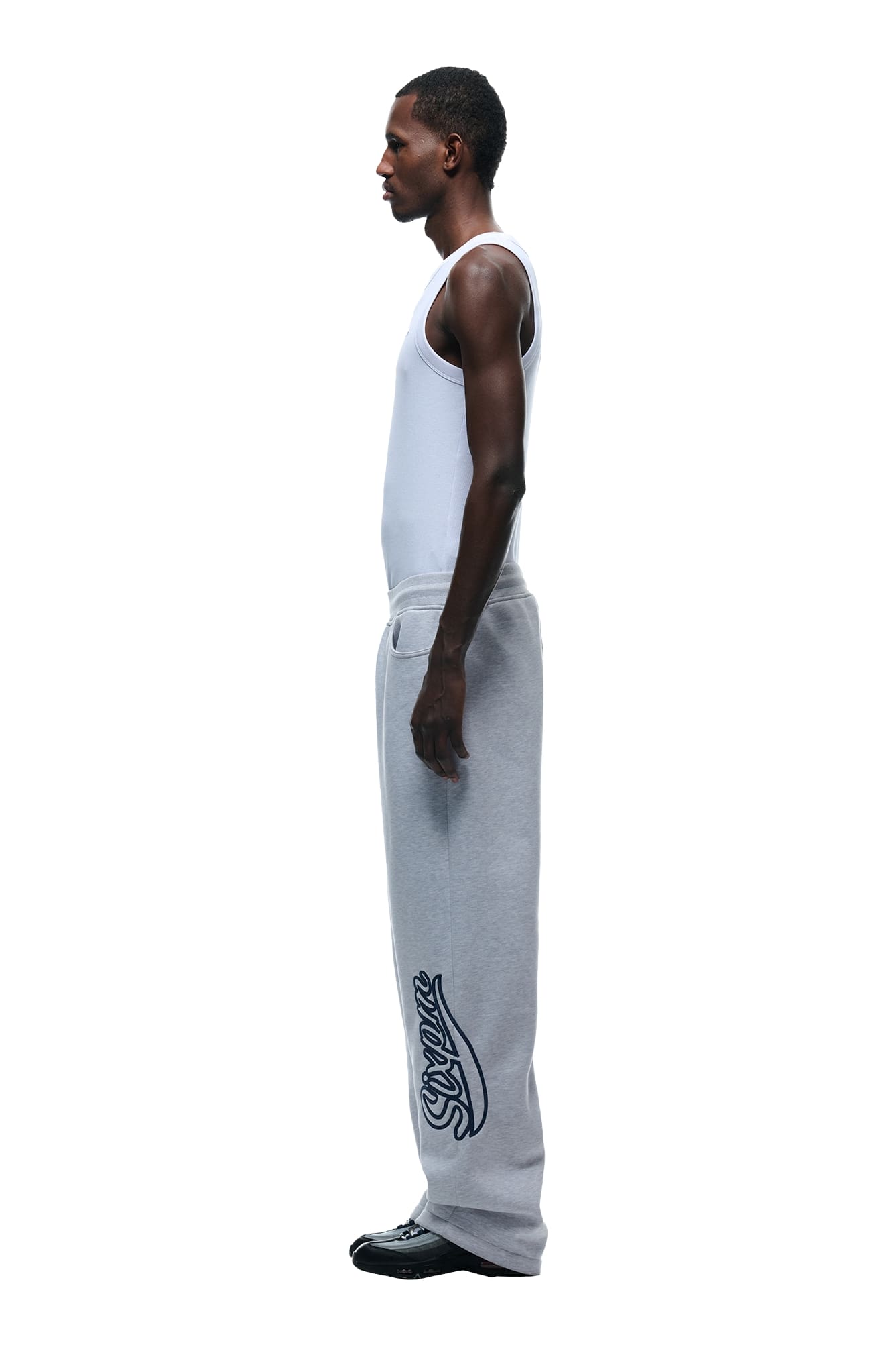 WAVE LOGO OPEN LEG LIGHT GREY