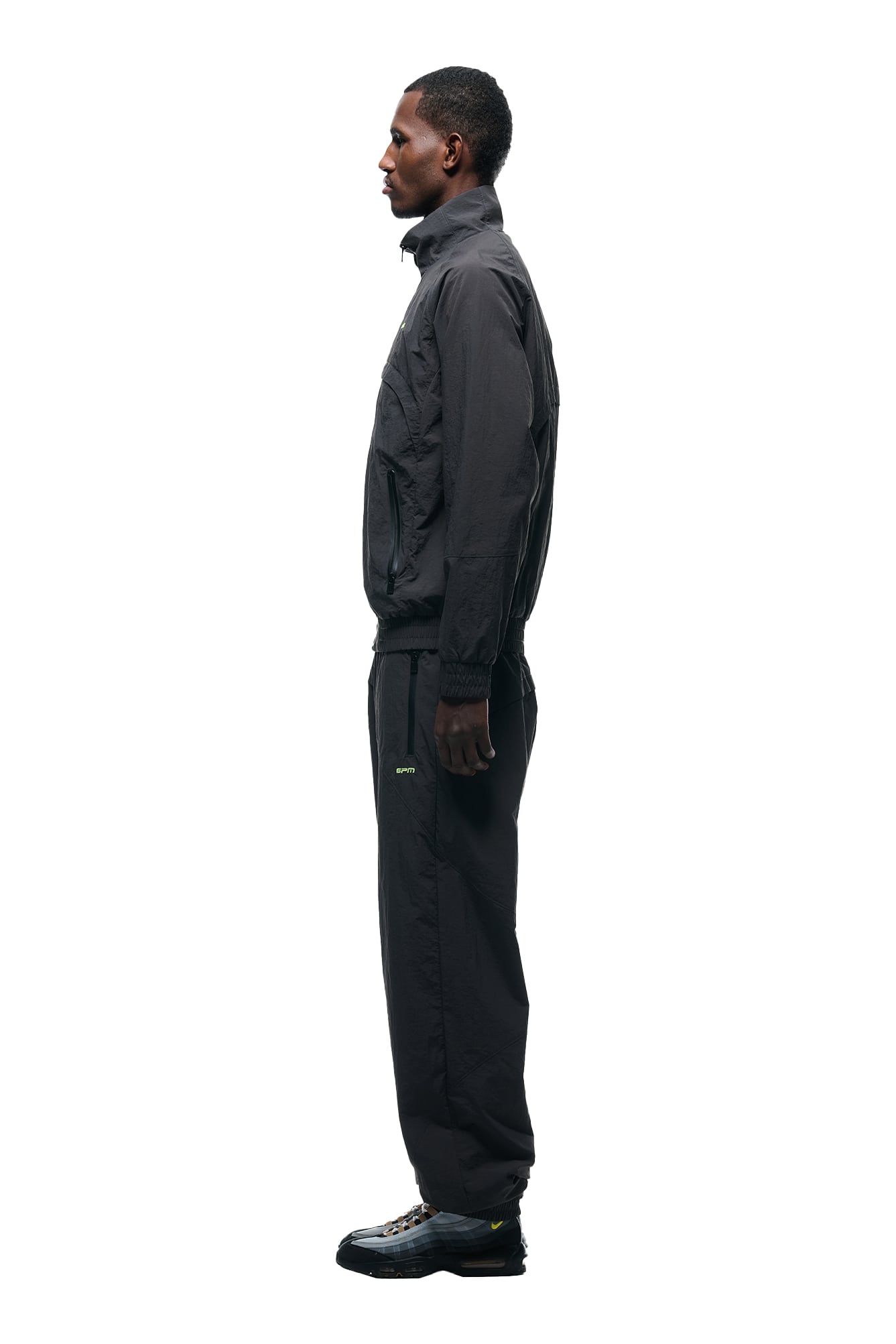 CRINKLE TRACK JACKET IRON GREY