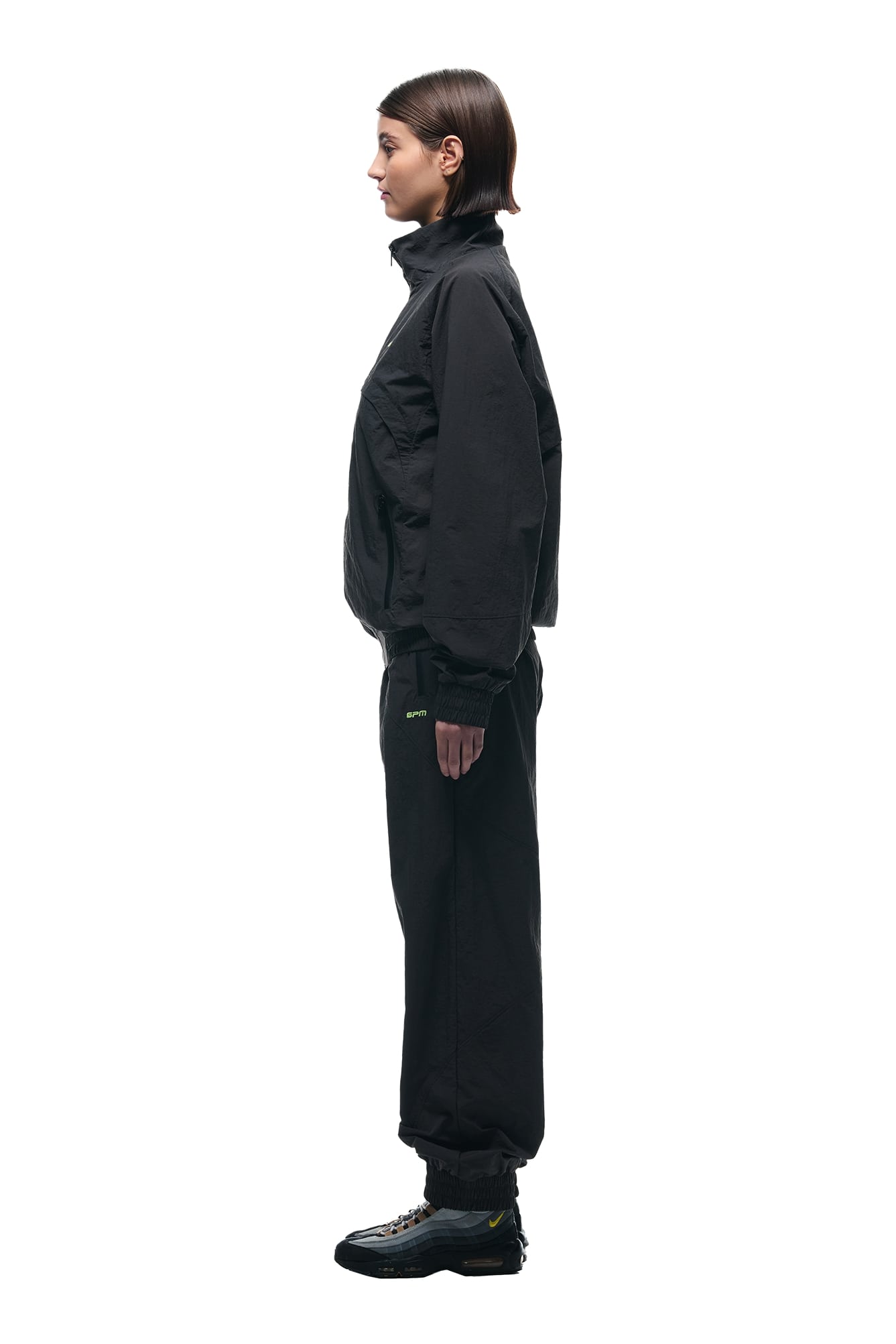 CRINKLE TRACK JACKET IRON GREY