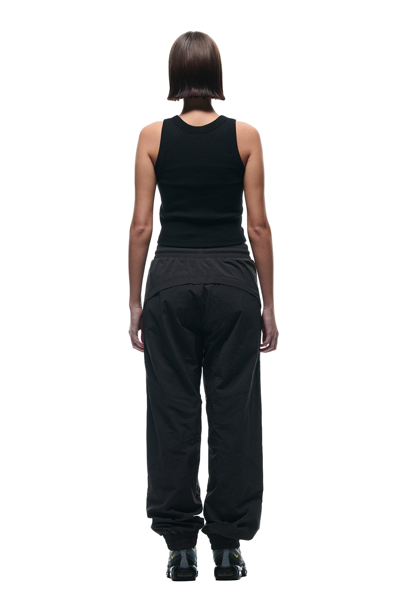 CRINKLE TRACK PANTS IRON GREY