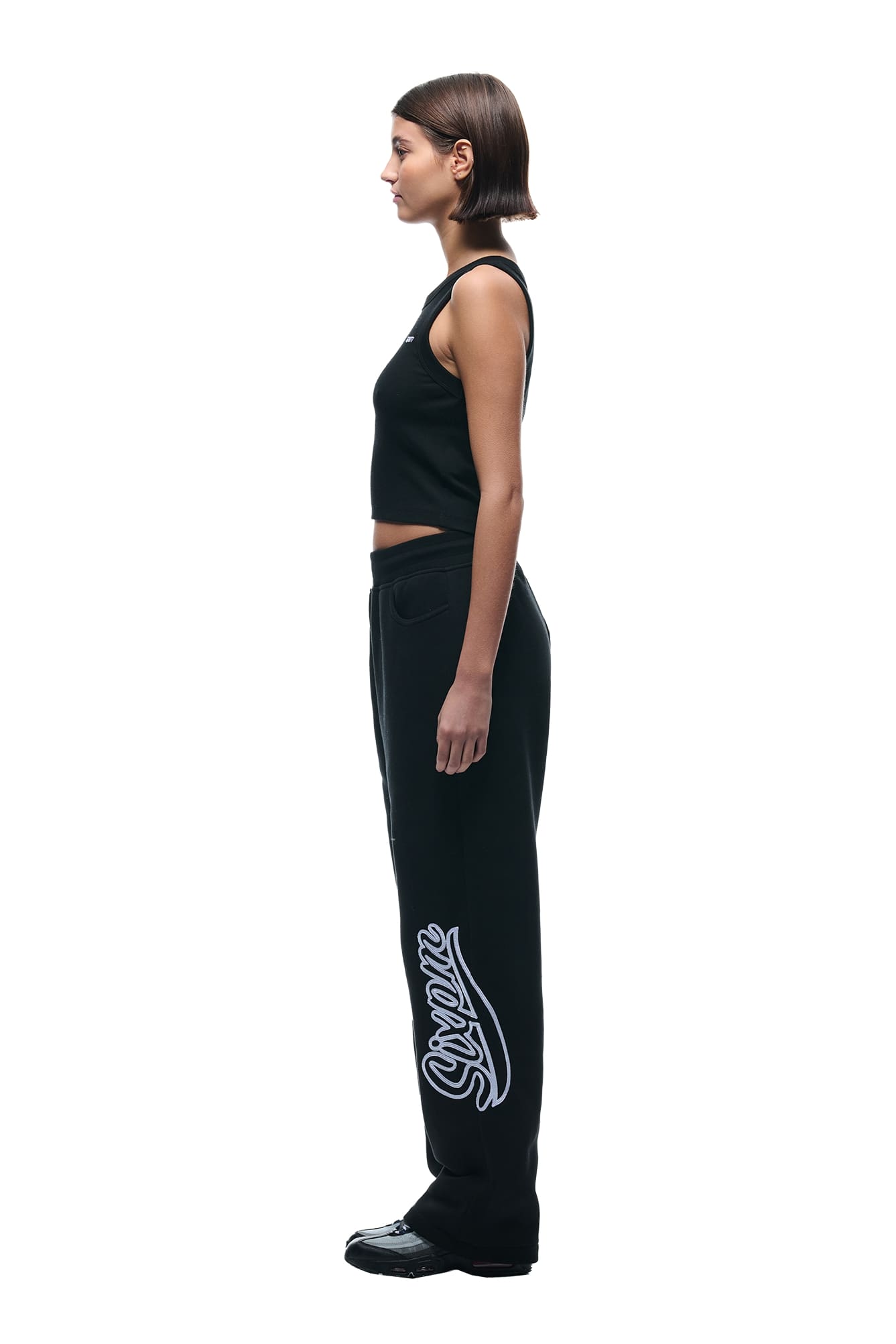 WAVE LOGO OPEN LEG BLACK
