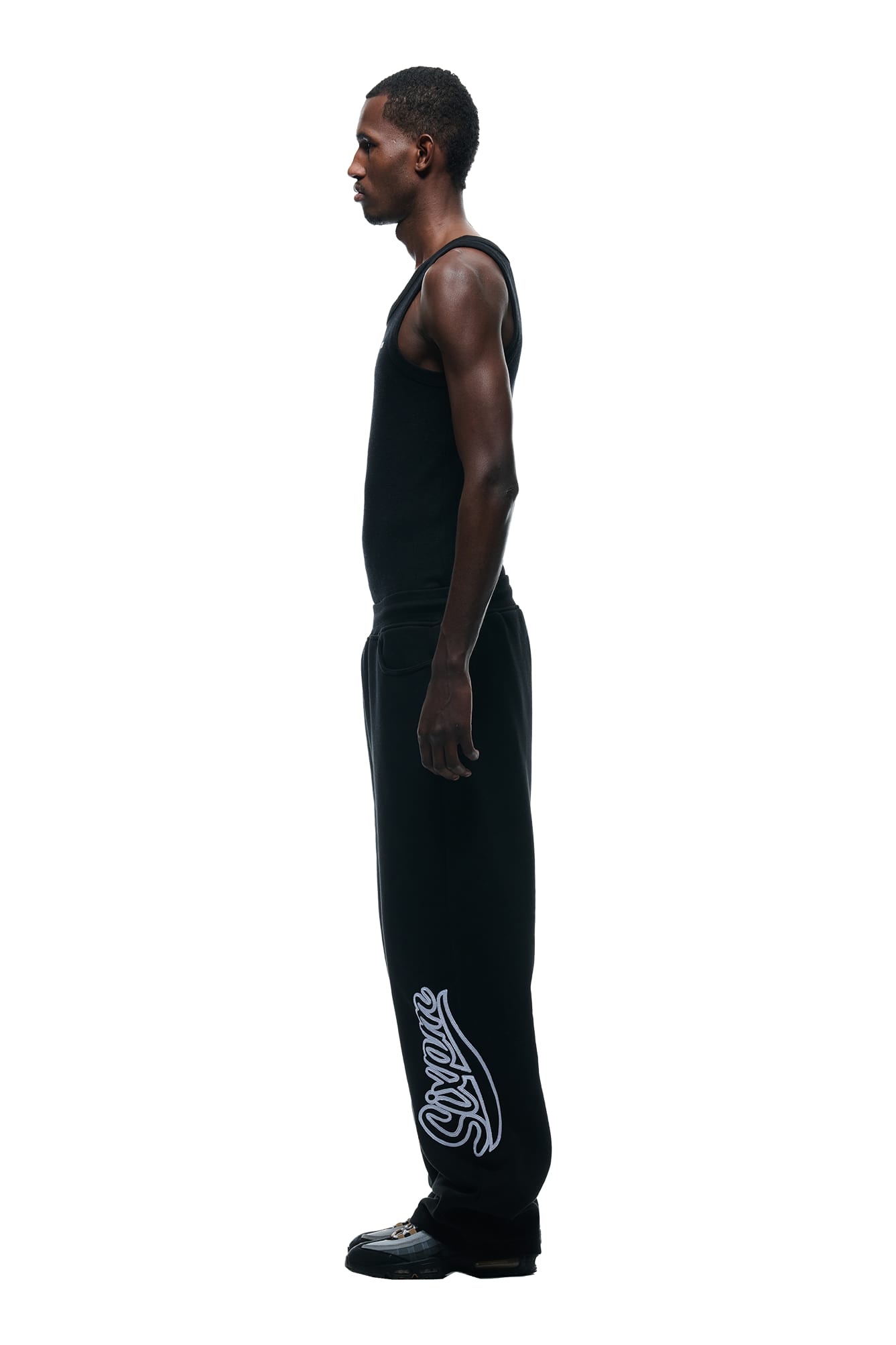 WAVE LOGO OPEN LEG BLACK