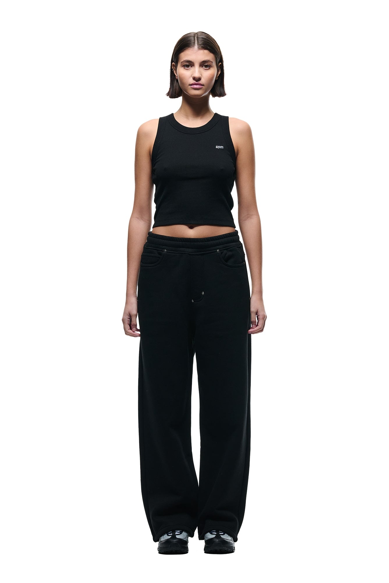X-TRA WIDE 5-POCKET JOGGER BLACK