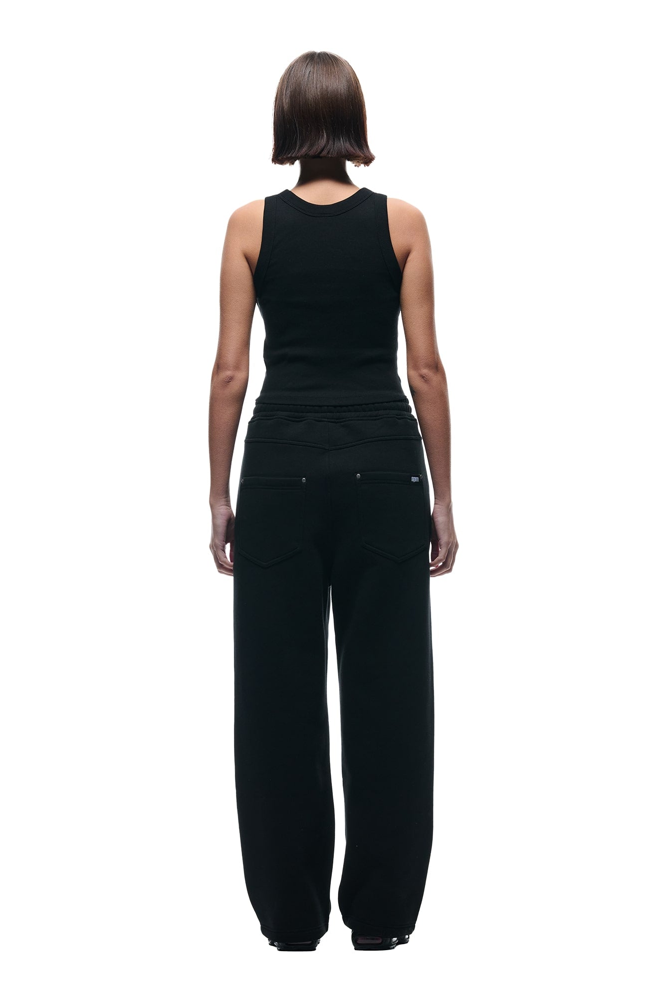 X-TRA WIDE 5-POCKET JOGGER BLACK