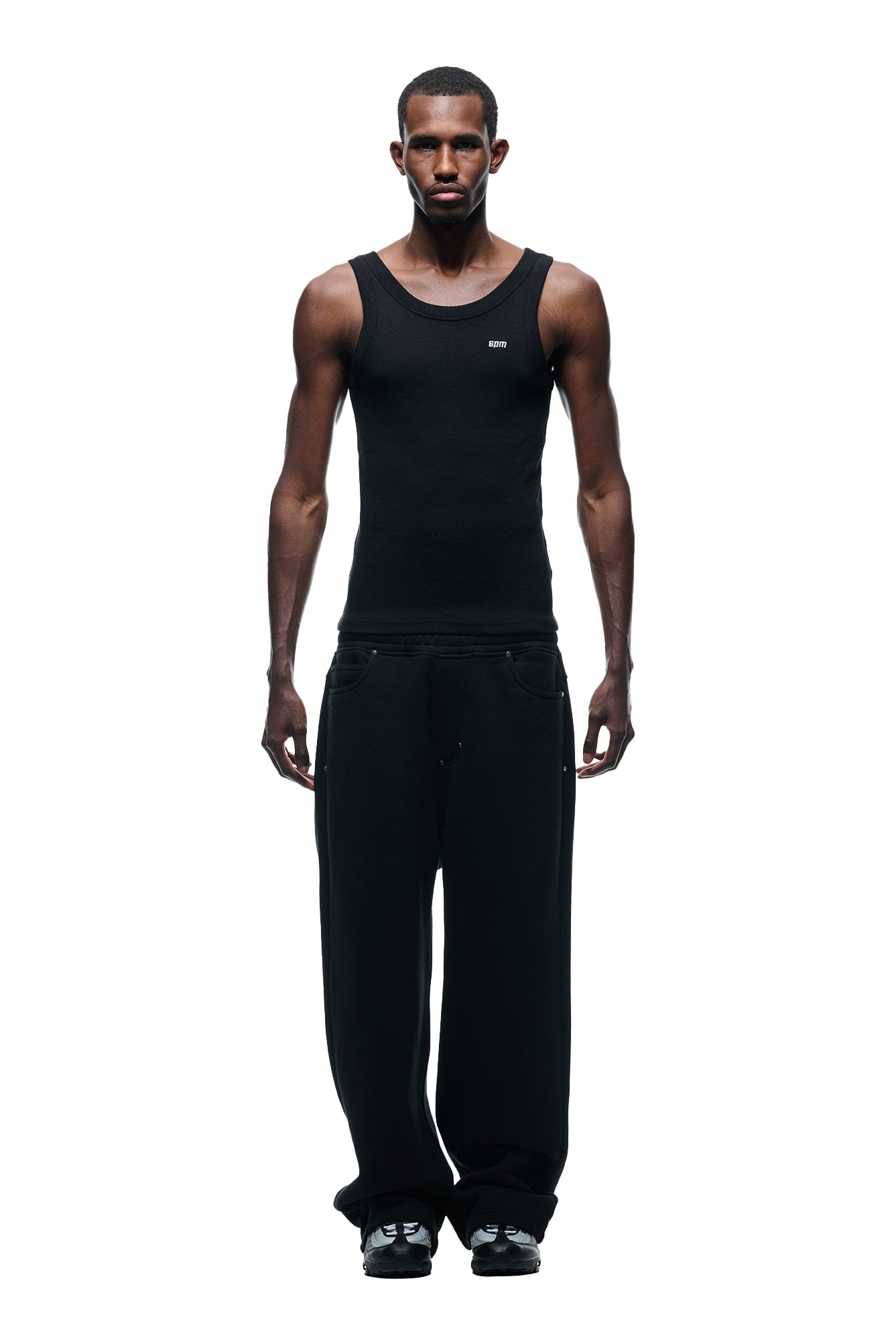 X-TRA WIDE 5-POCKET JOGGER BLACK