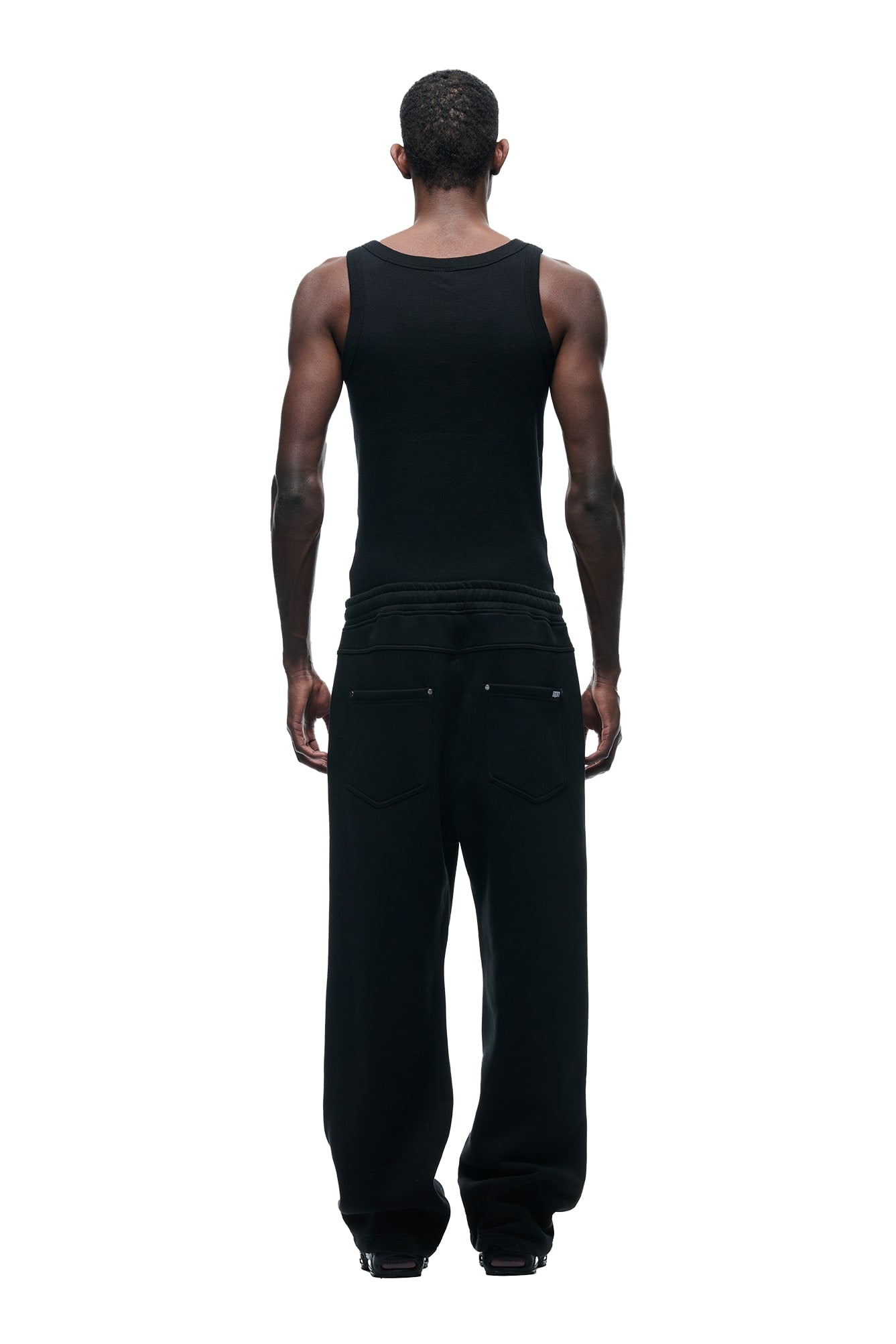 X-TRA WIDE 5-POCKET JOGGER BLACK