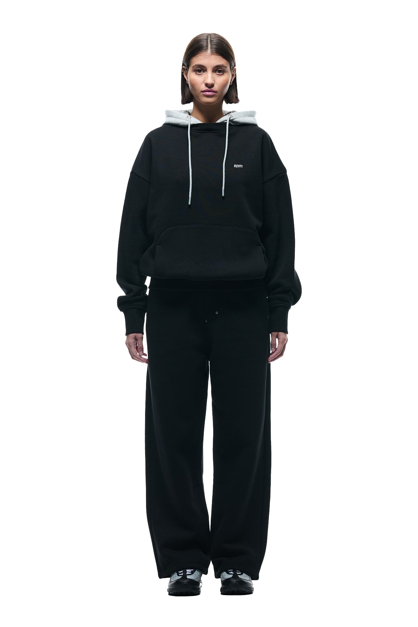 CREWNECK HOODIE BLACK/GREY