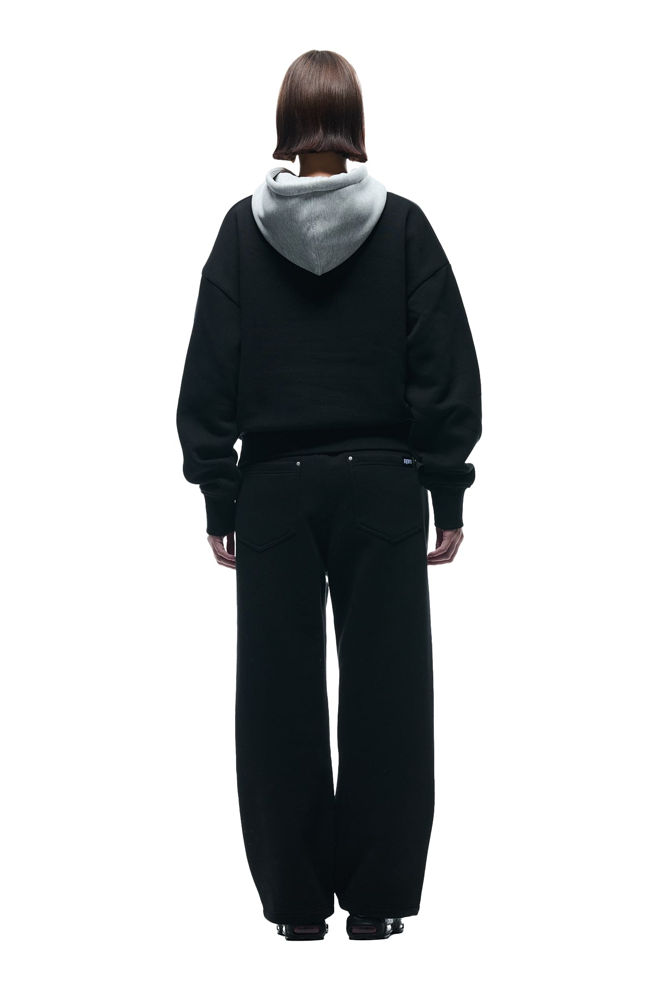 CREWNECK HOODIE BLACK/GREY