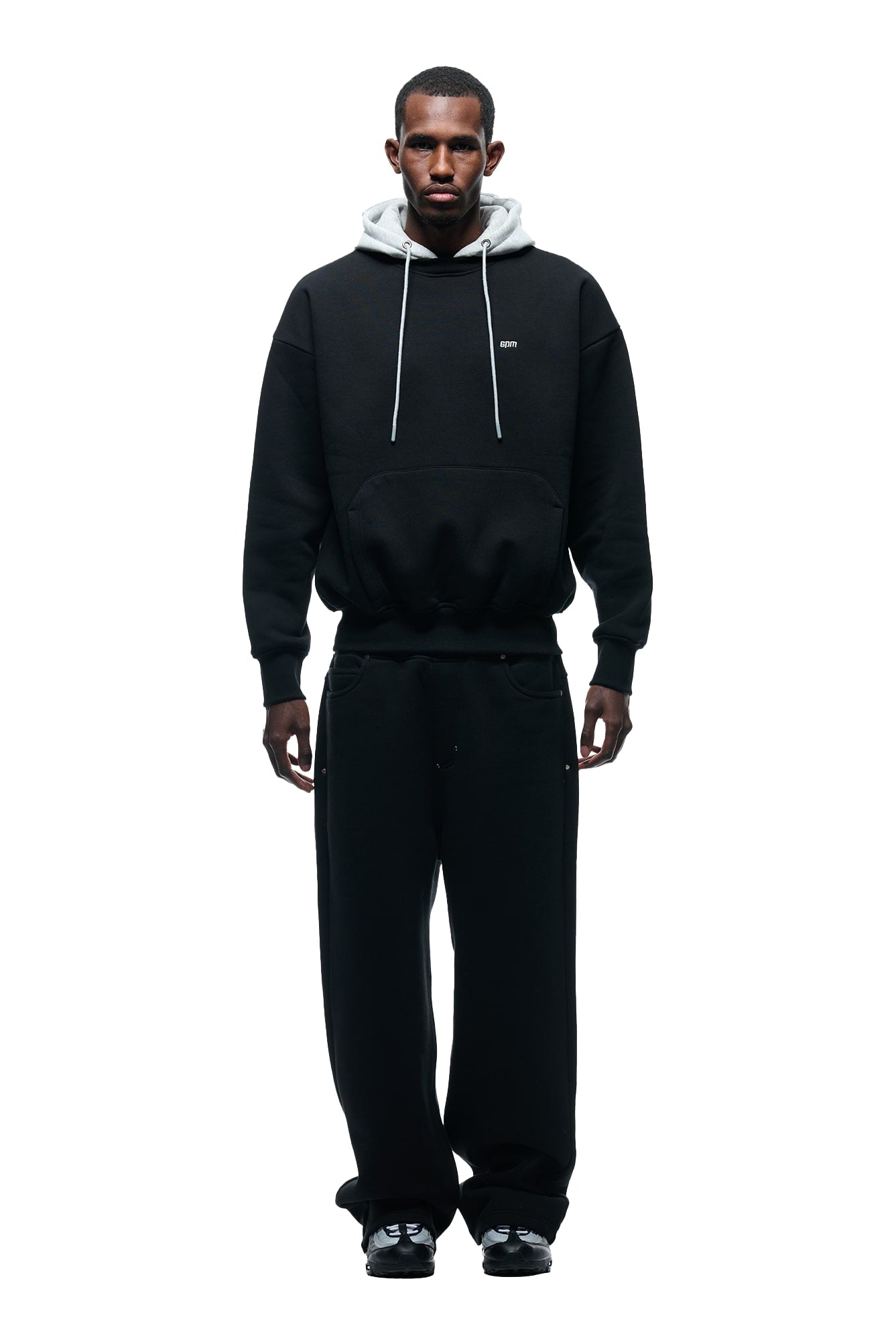 CREWNECK HOODIE BLACK/GREY