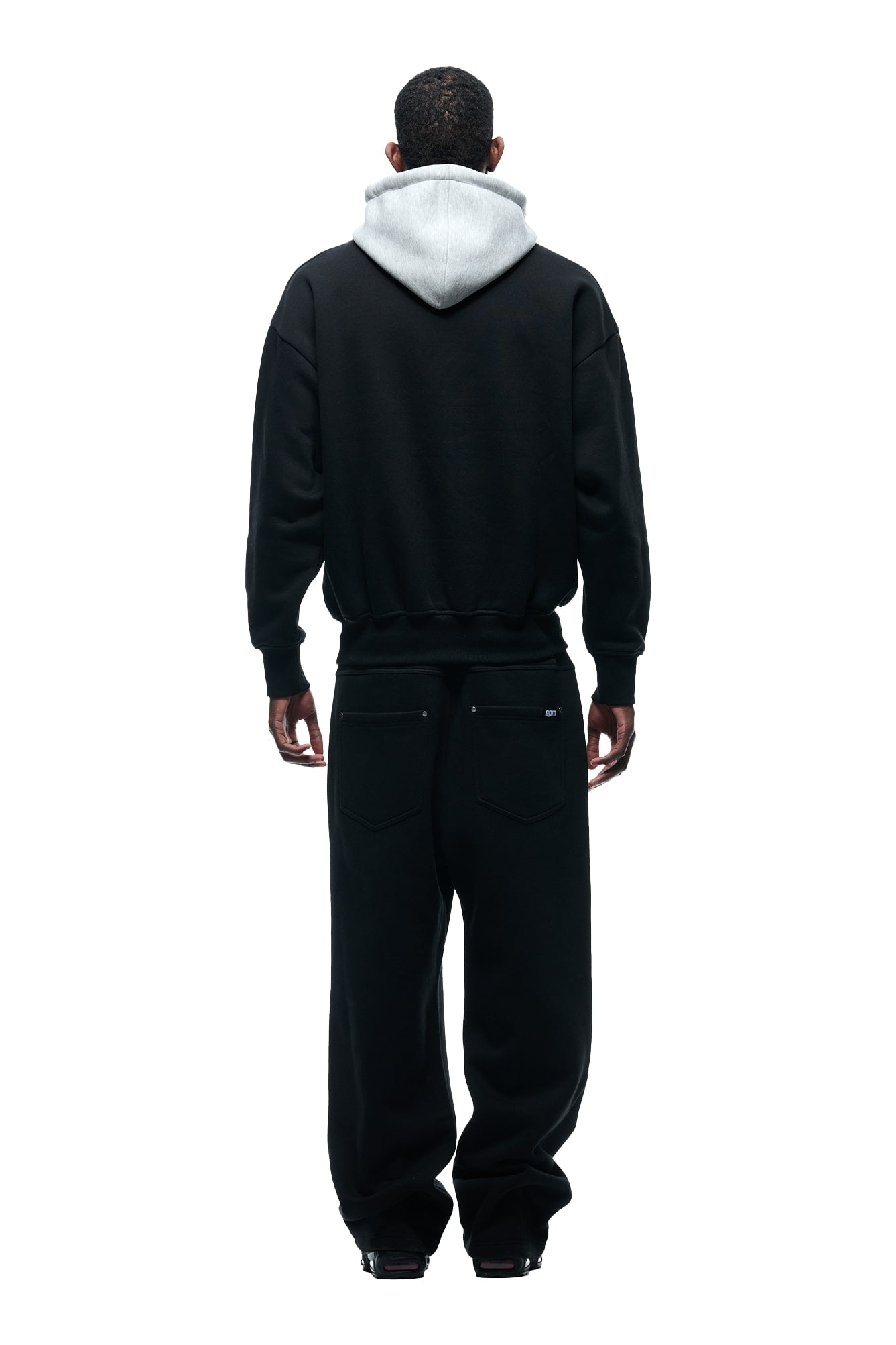 CREWNECK HOODIE BLACK/GREY
