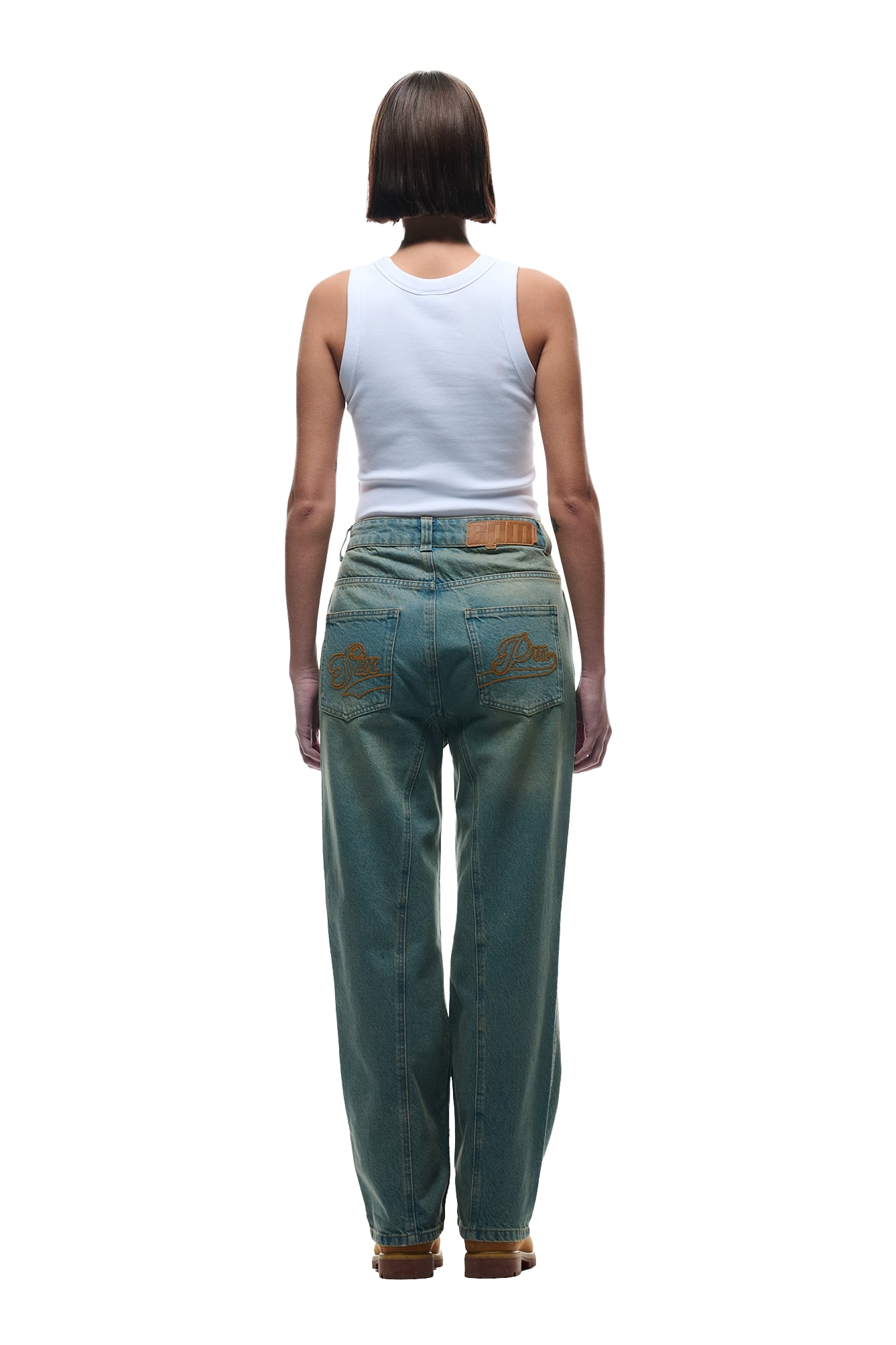 CENTER SEAM DENIM LIGHT WASH