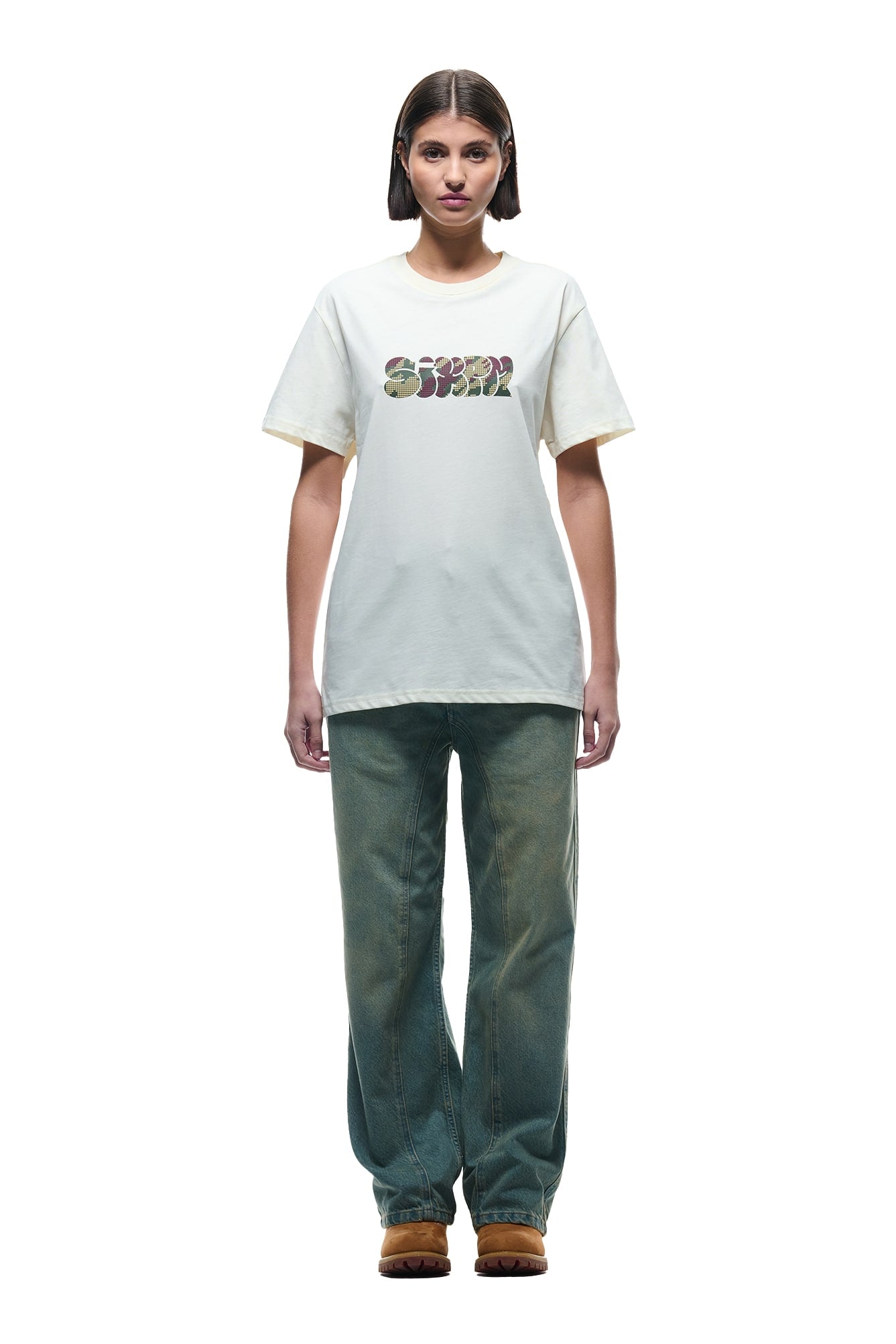 GRAFITTY CAMO T-SHIRT MARSHMALLOW