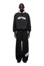 CREWNECK HOODIE BLACK