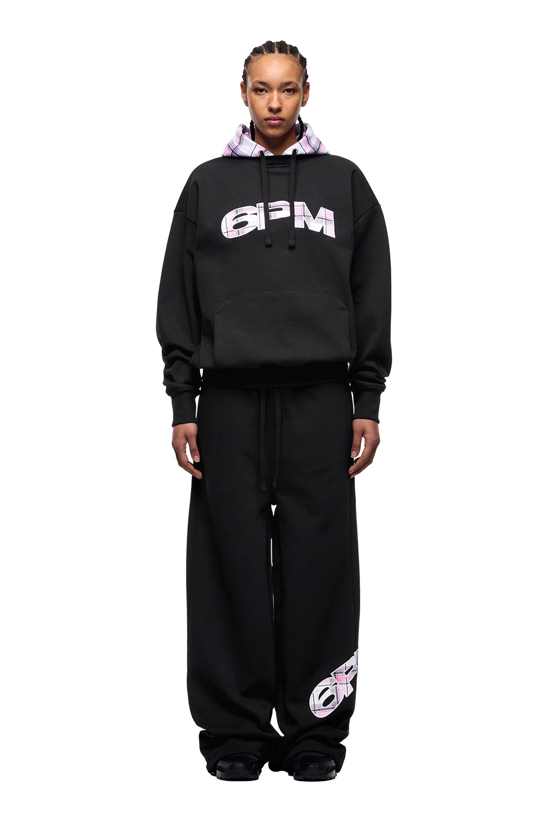 CREWNECK HOODIE BLACK