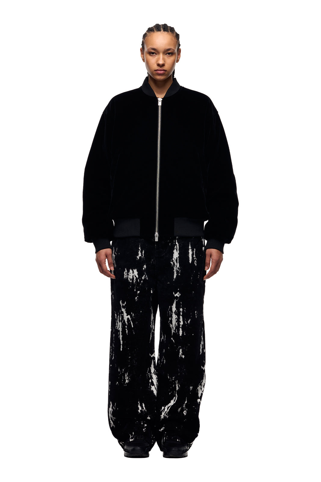 VELVET BOMBER BLACK