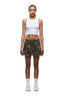 WMNS DENIM SHORTS BLACK/CAMO