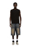 AIRBRUSHED SIX MUSCLE TEE BLACK