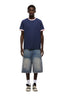 PIPING TEE INK NAVY
