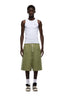 LONG BIG POCKET SHORTS PASTEL OLIVE