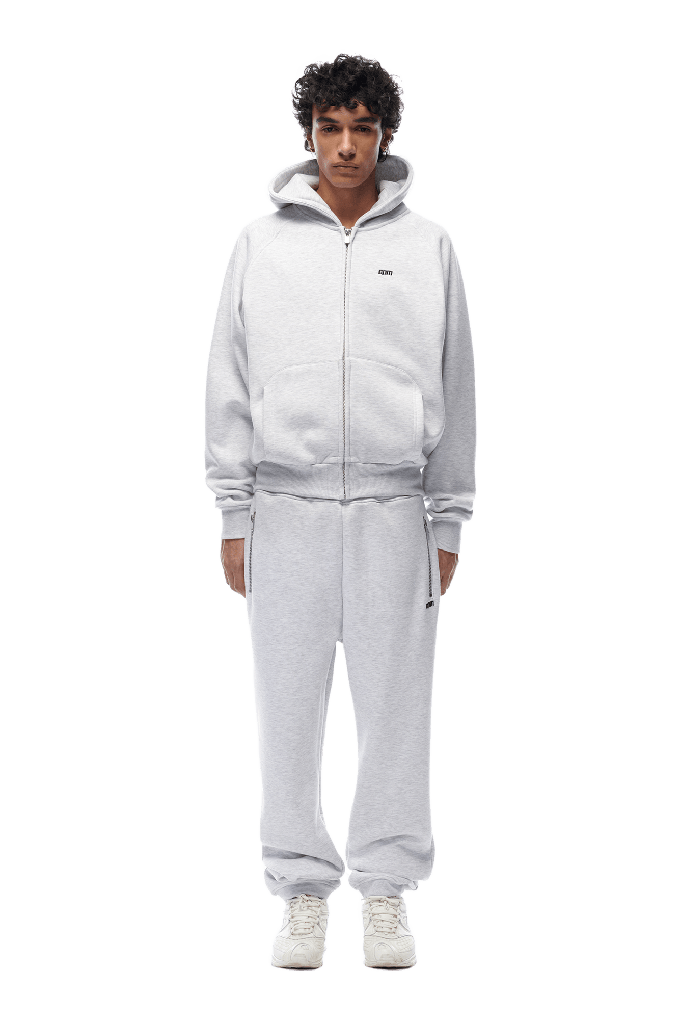 ZIP HOODIE LIGHT GREY