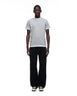 6PM+ DOUBLE LAYER T-SHIRT MID GREY MELANGE /WHITE