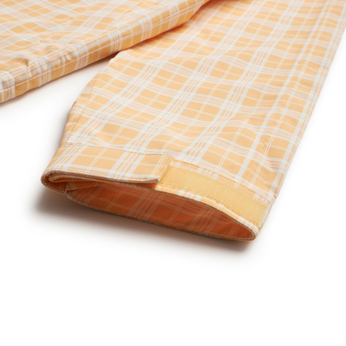 PLAID SHELL JACKET PASTEL PEACH