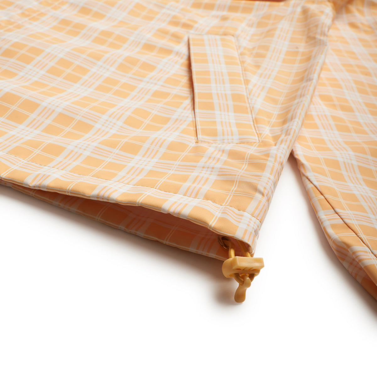 PLAID SHELL JACKET PASTEL PEACH