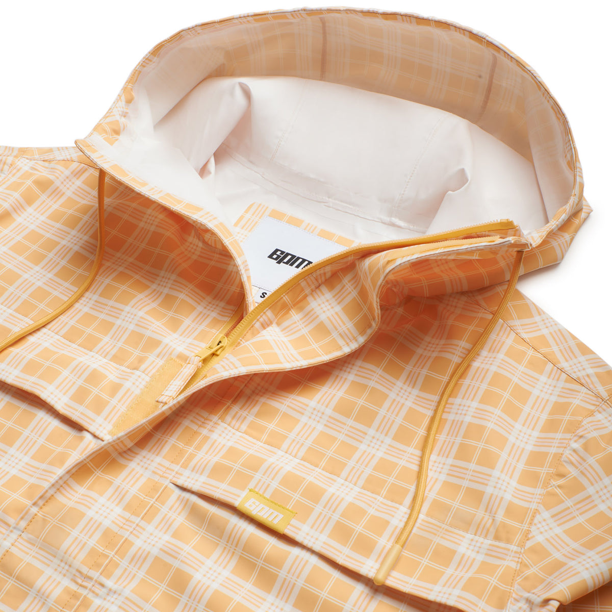 PLAID SHELL JACKET PASTEL PEACH