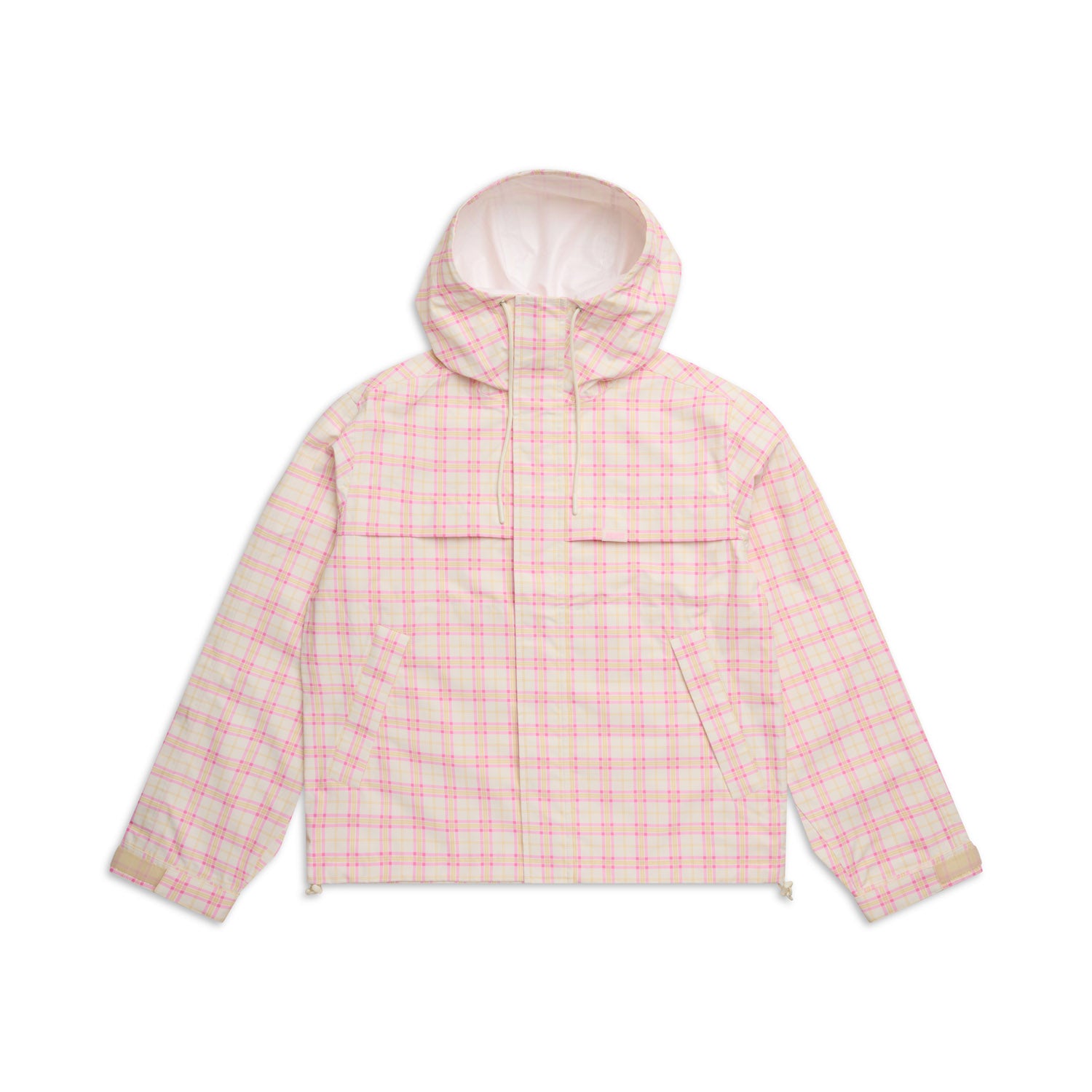 PLAID SHELL JACKET BUBBLEGUM PINK