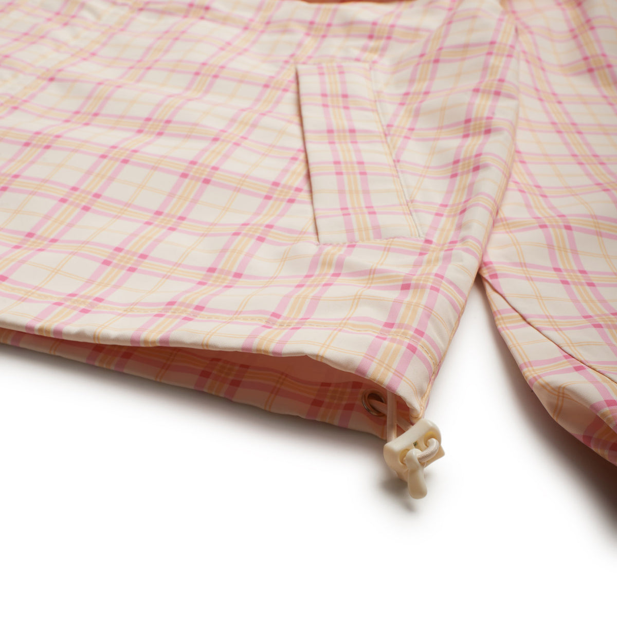 PLAID SHELL JACKET BUBBLEGUM PINK