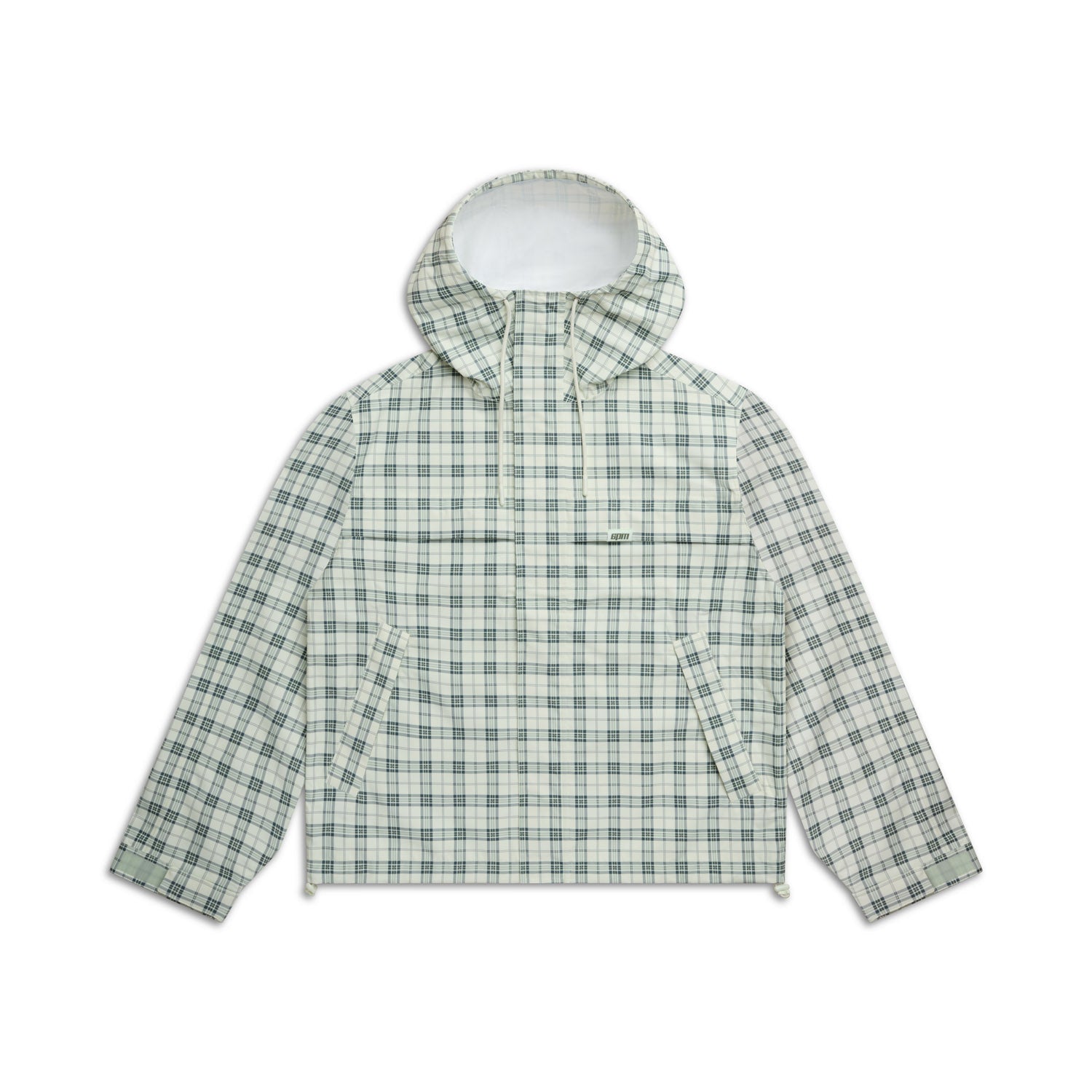 PLAID SHELL JACKET FOGGY GREEN