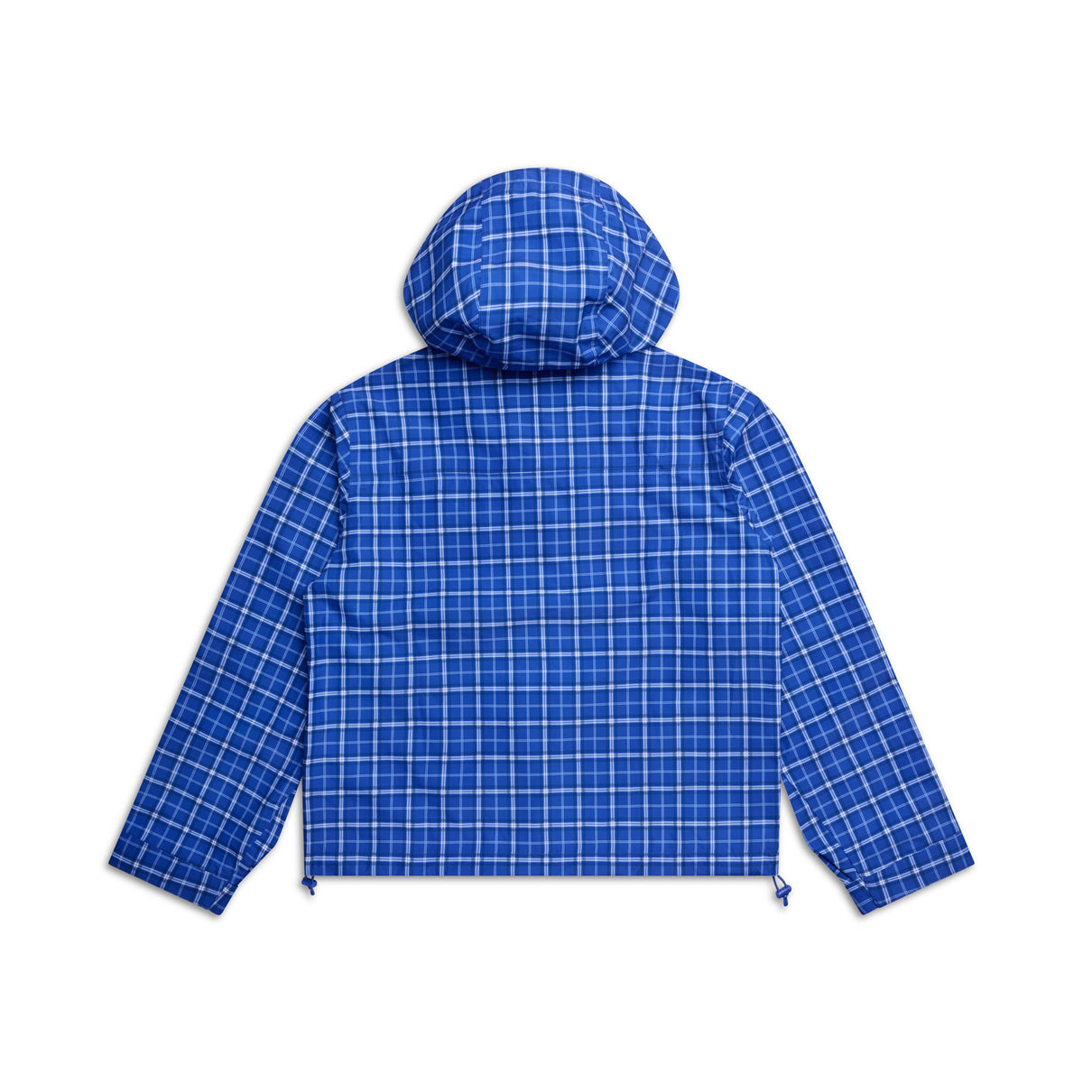 PLAID SHELL JACKET DIGITAL BLUE