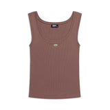 WMNS RIBBED TANKTOP SANDSTONE