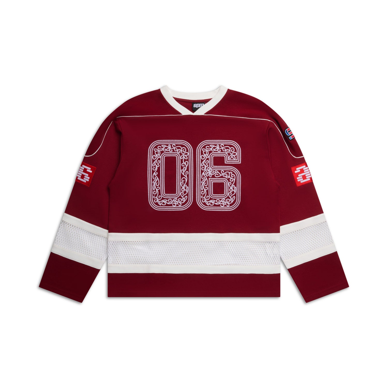 ORNAMENT HOCKEY JERSEY WINE RED