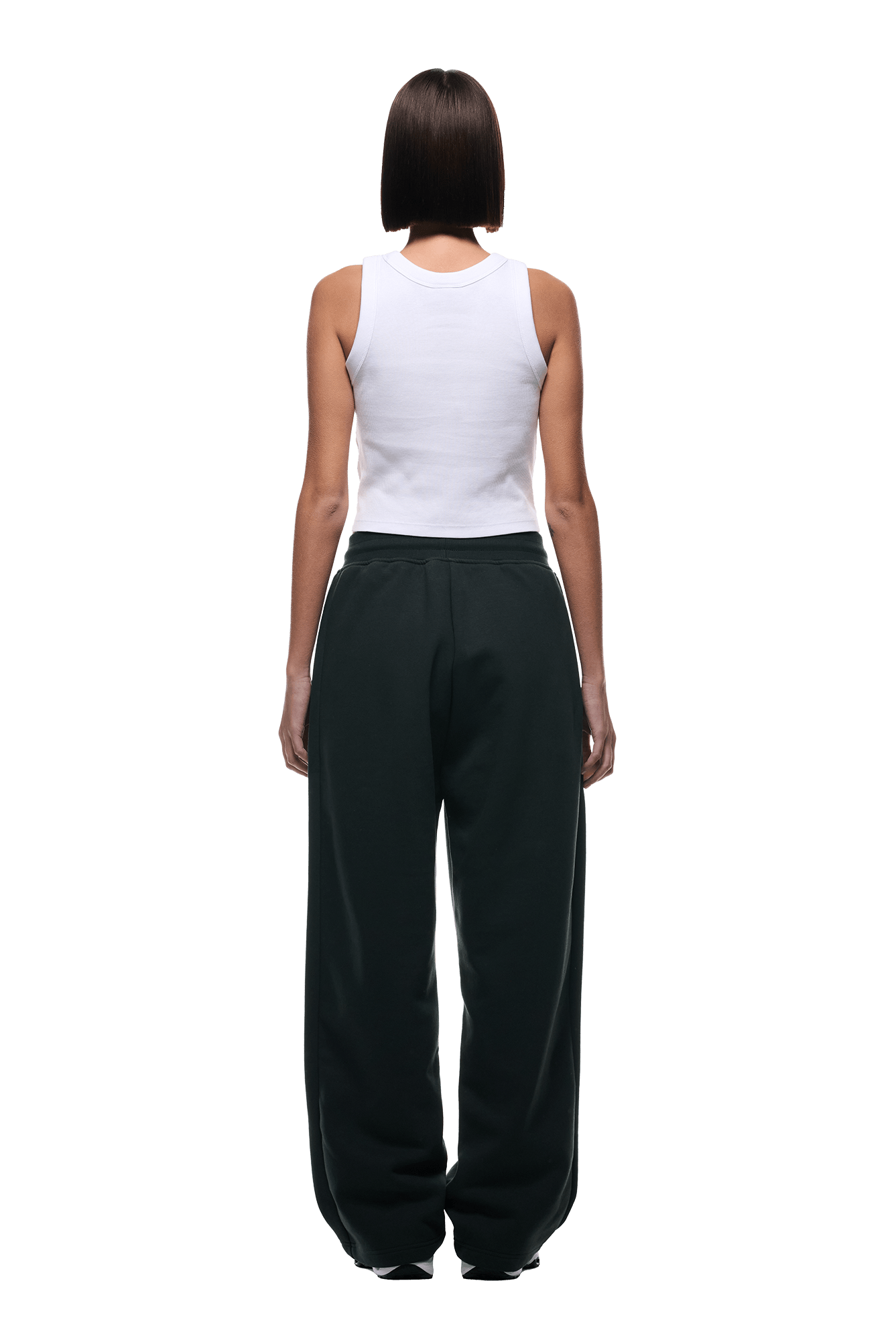 OPEN LEG JOGGER DARK EMERALD