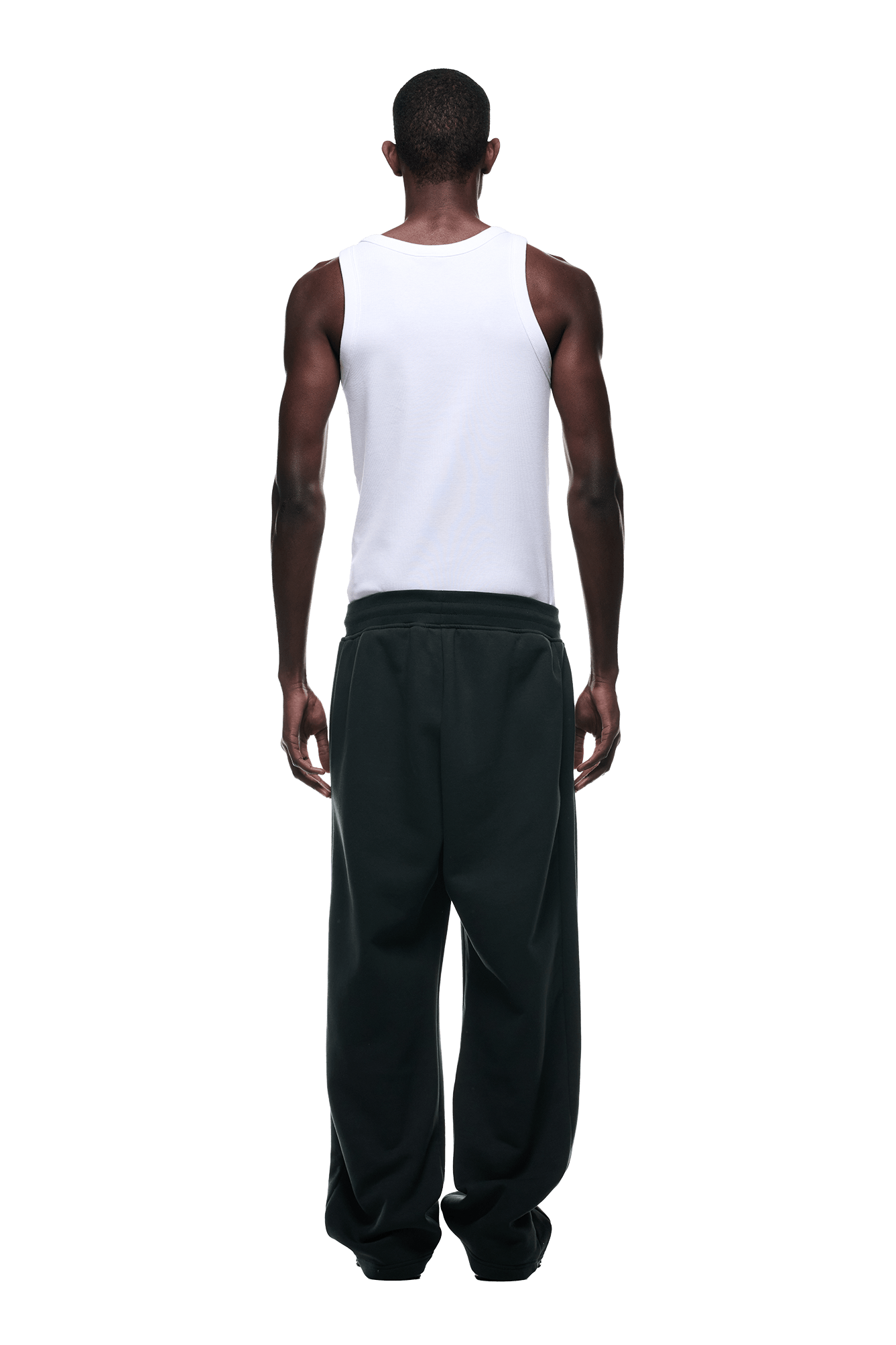 OPEN LEG JOGGER DARK EMERALD